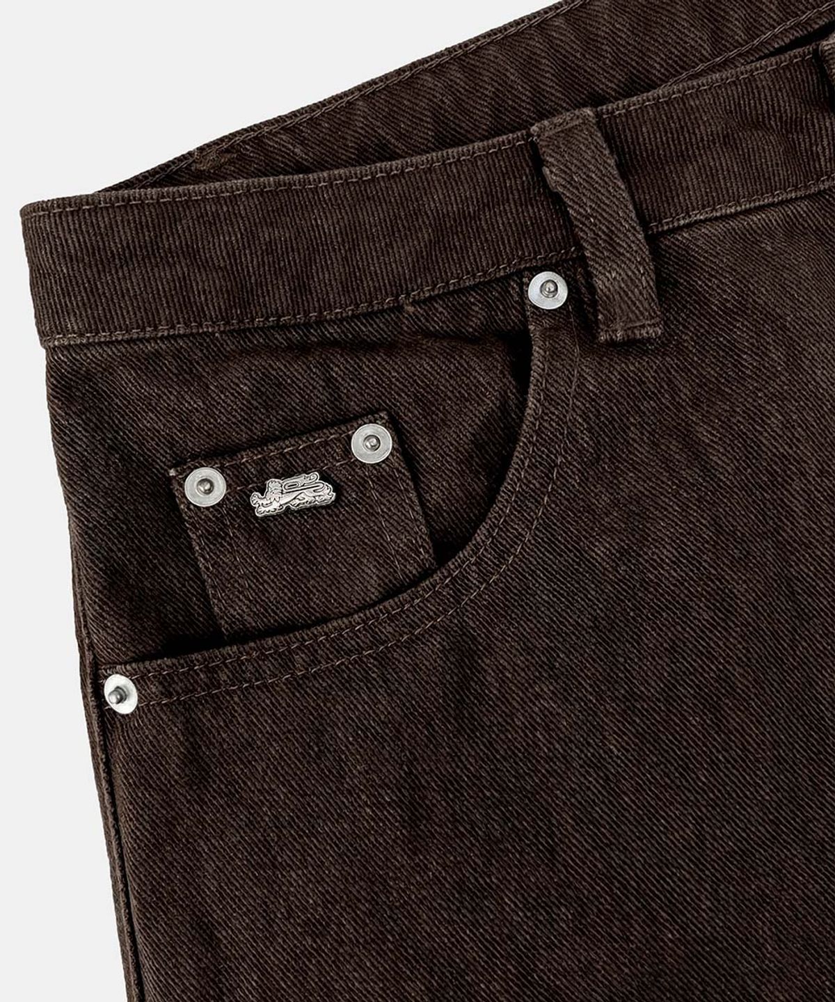 배드블러드(BADBLOOD) 701 Semi Curved Fit Pants - Brown