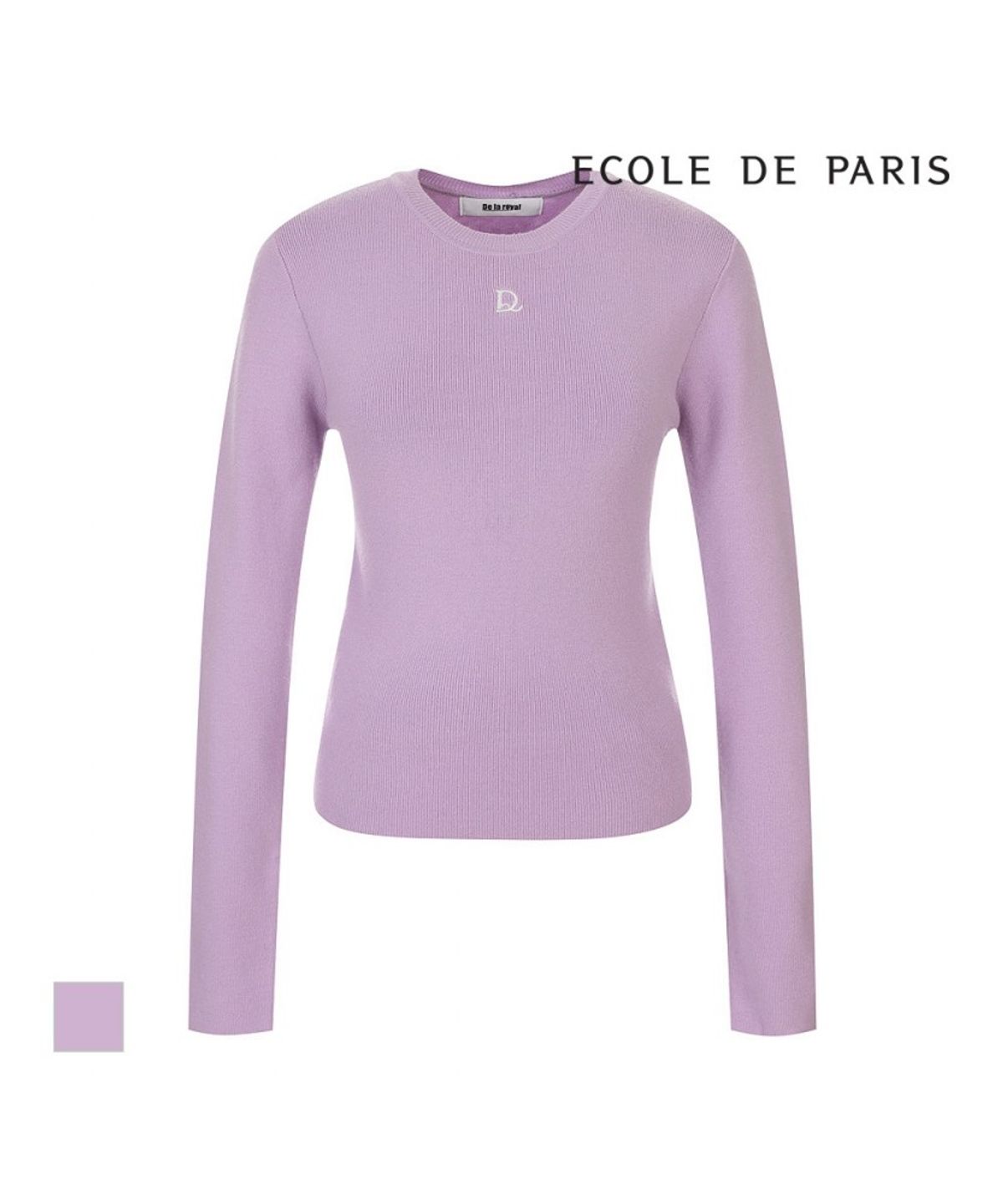 에꼴드파리(ECOLEDEPARIS) 라운드넥 니트_RB39KKCM35Z