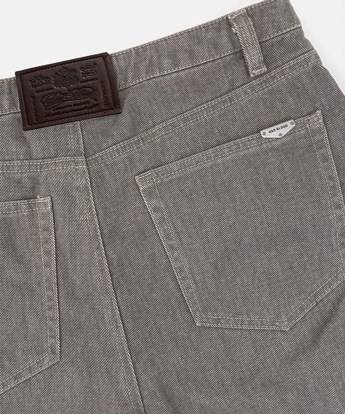 배드블러드(BADBLOOD) 701 Semi Curved Fit Pants  - Gray