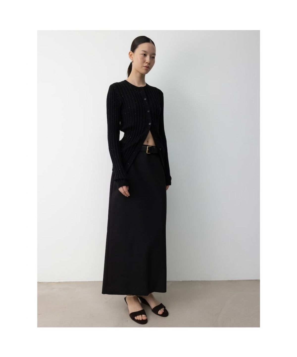 디애퍼처(THE APERTURE) Twinkle Cardigan  Black (TA575AA115)