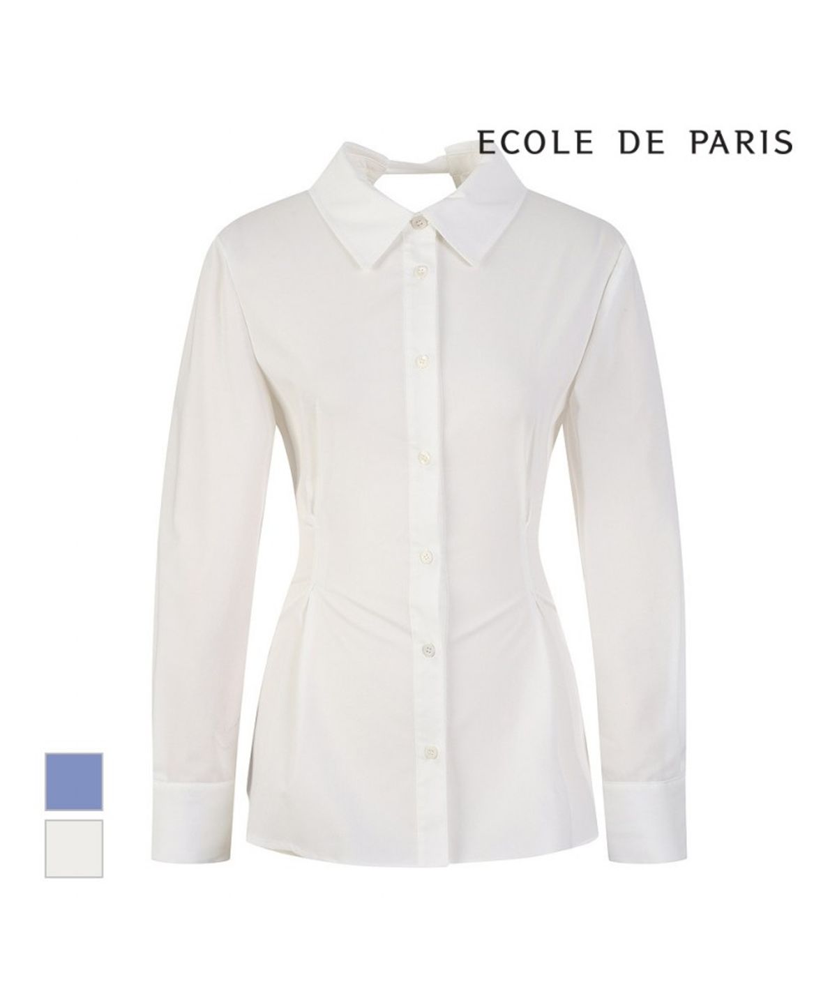 에꼴드파리(ECOLEDEPARIS) 핀턱 디자인 블라우스_RB39WBAM07Z