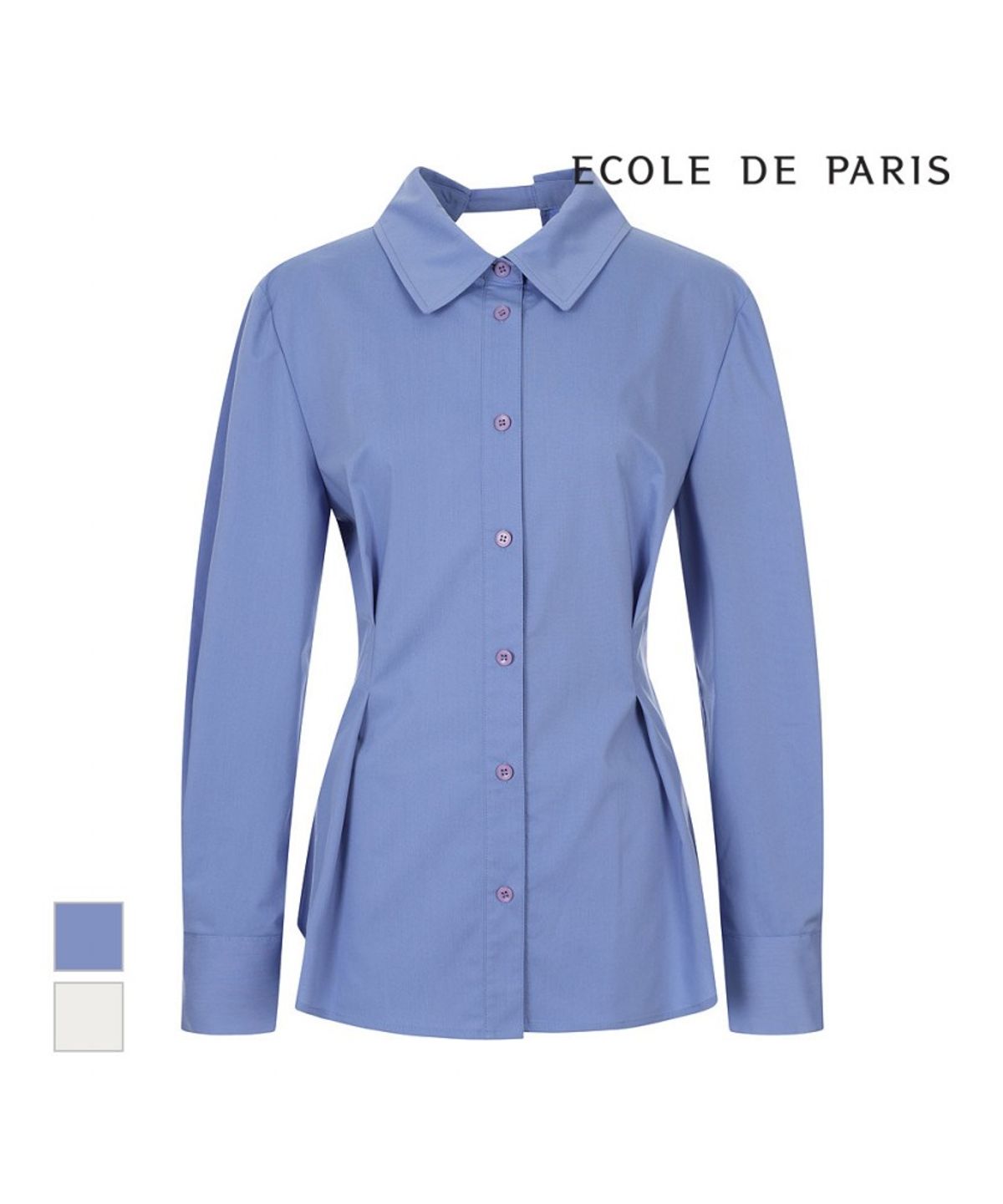 에꼴드파리(ECOLEDEPARIS) 핀턱 디자인 블라우스_RB39WBAM07Z