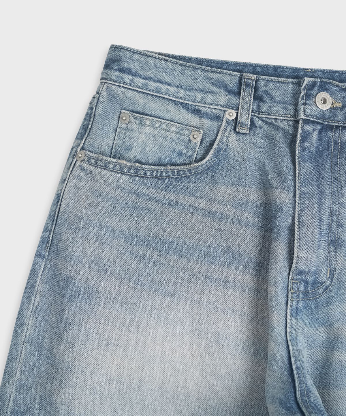 카이소(KYSO) 피스 심볼 데님 빈티지 블루