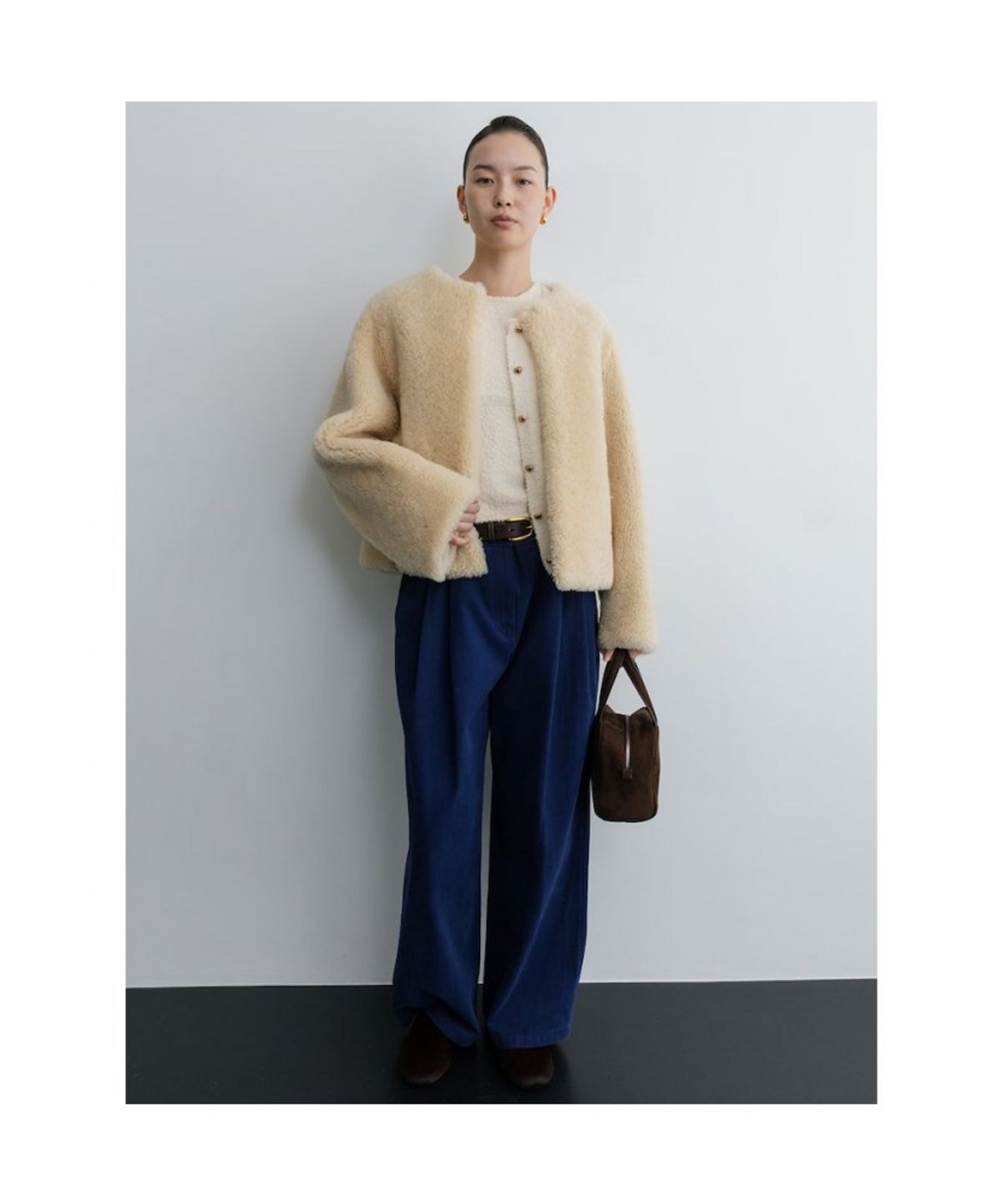 디애퍼처(THE APERTURE) Disco Knit Cardigan  Ivory (TA575AA060)