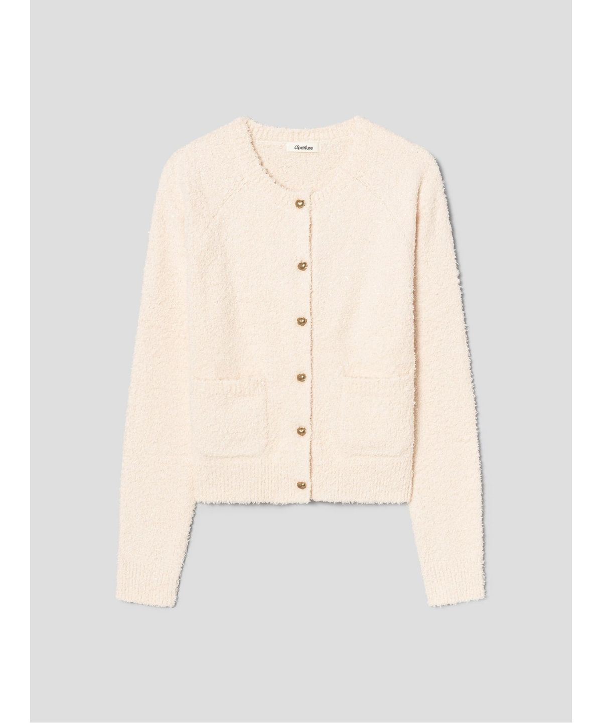 디애퍼처(THE APERTURE) Disco Knit Cardigan  Ivory (TA575AA060)