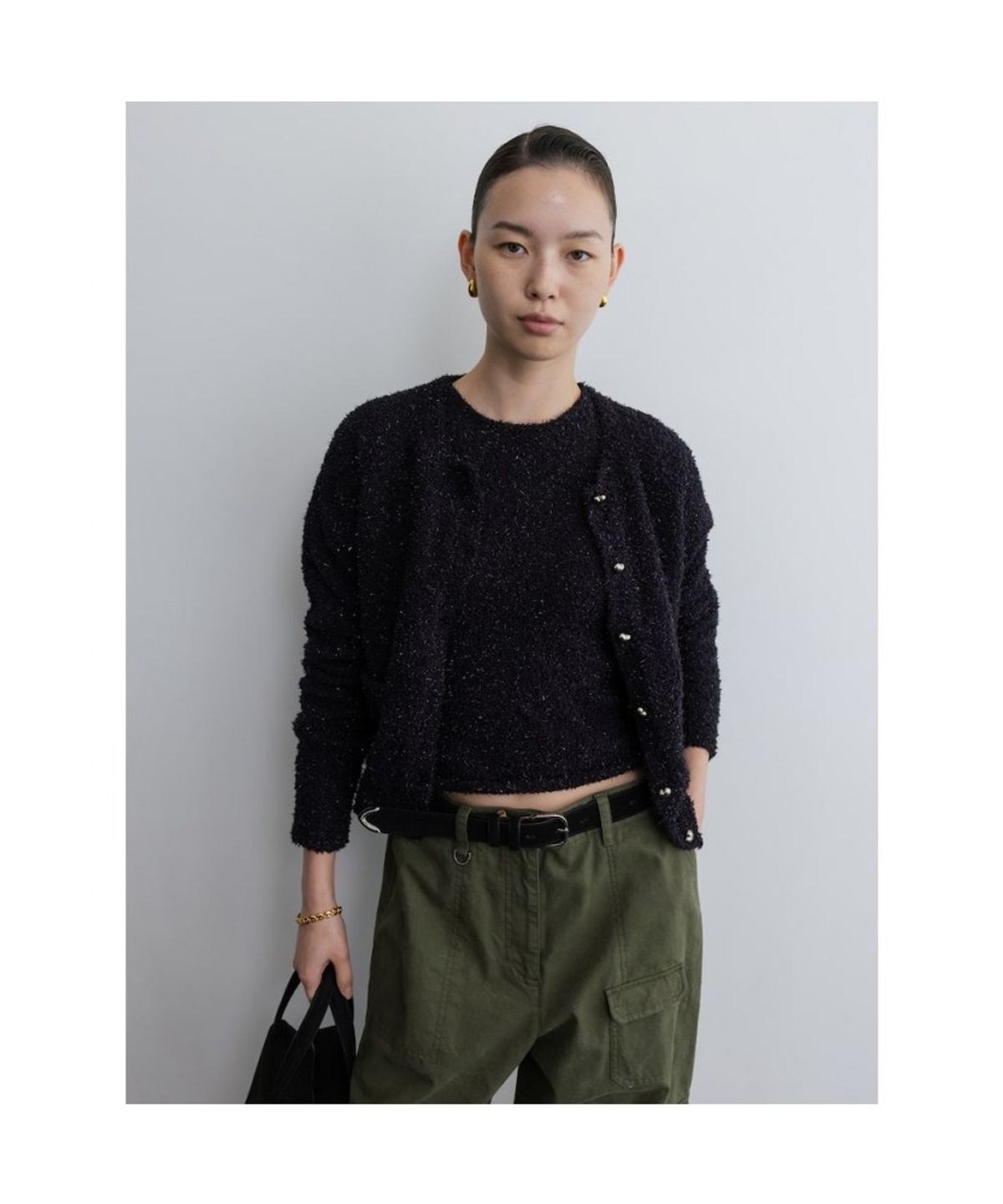 디애퍼처(THE APERTURE) Disco Knit Cardigan  Navy (TA575AA06R)