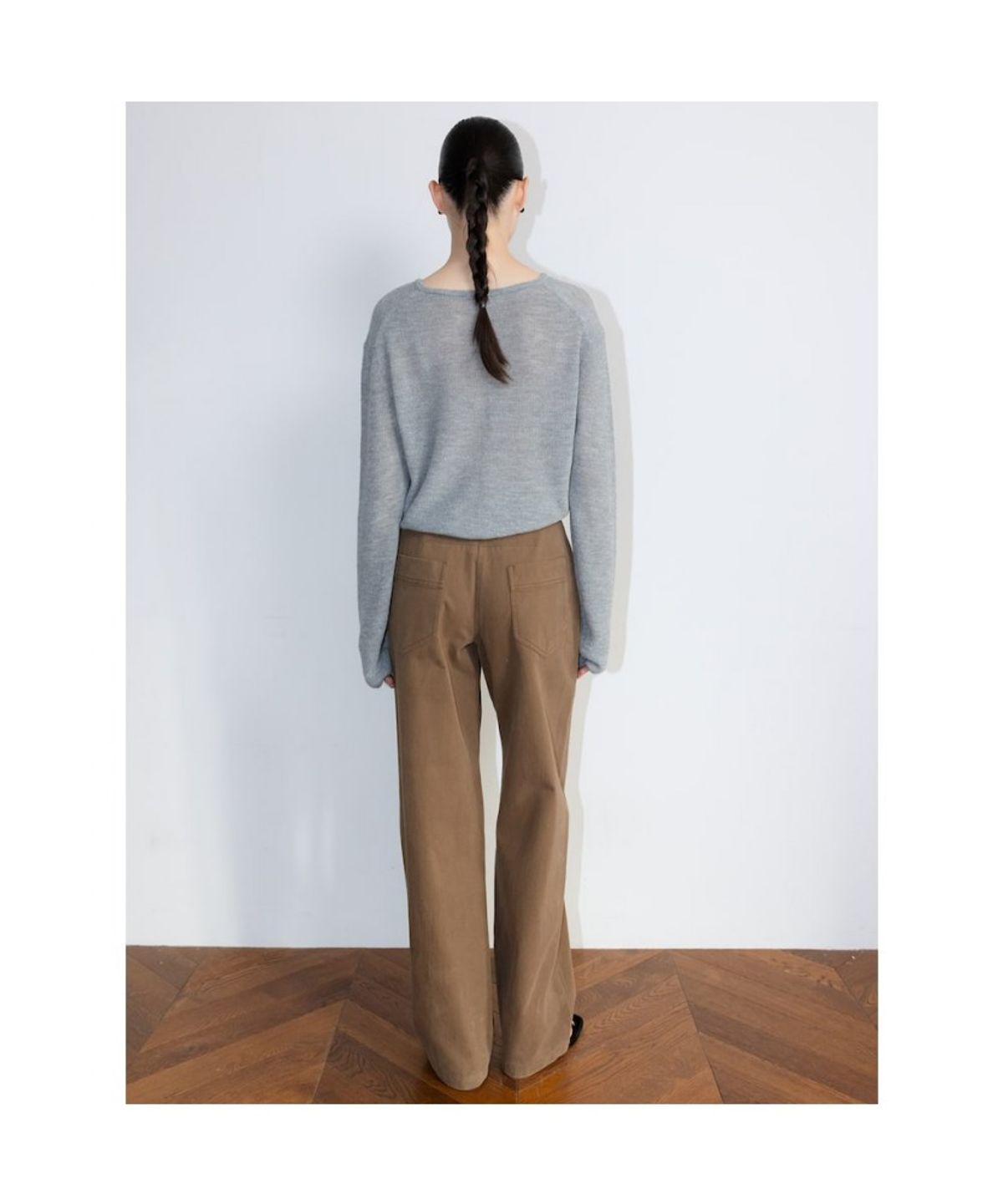 디애퍼처(THE APERTURE) Sheer Loose Cardigan  Grey (TA625AA013)