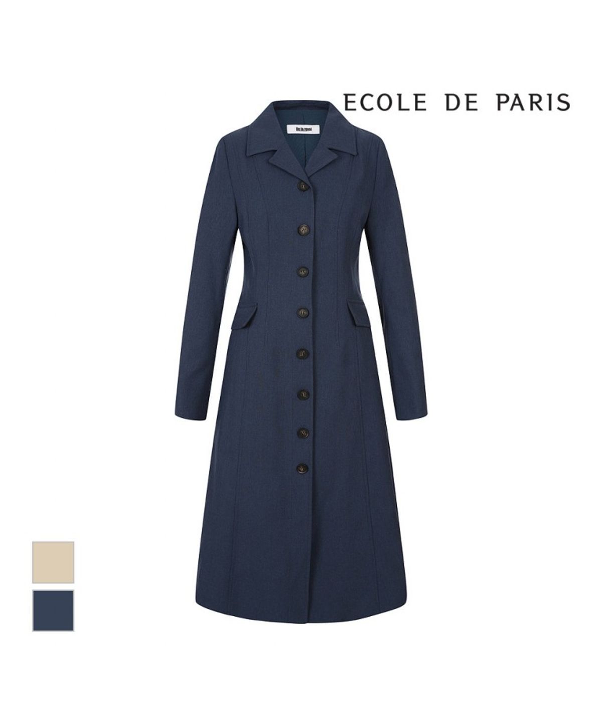 에꼴드파리(ECOLEDEPARIS) 버튼디자인 카라원피스_RB39WOAM10A