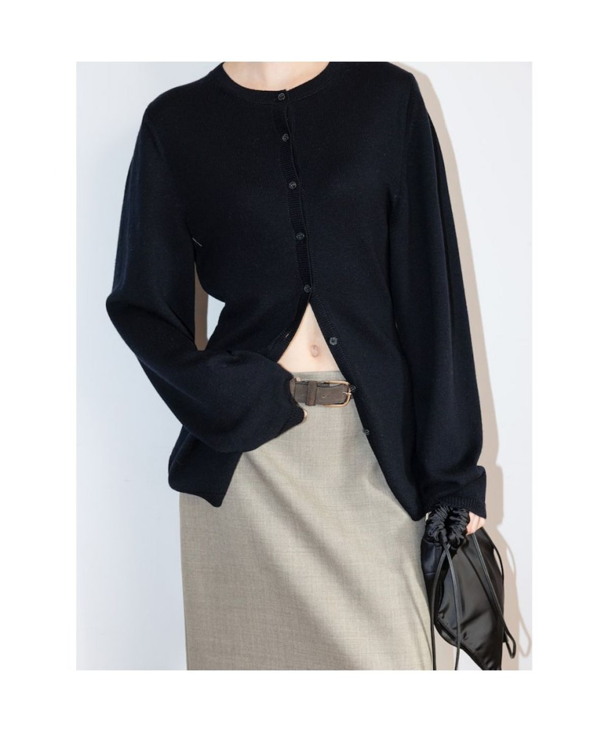 디애퍼처(THE APERTURE) Classic Long Cardigan  Black (TA625AA035)