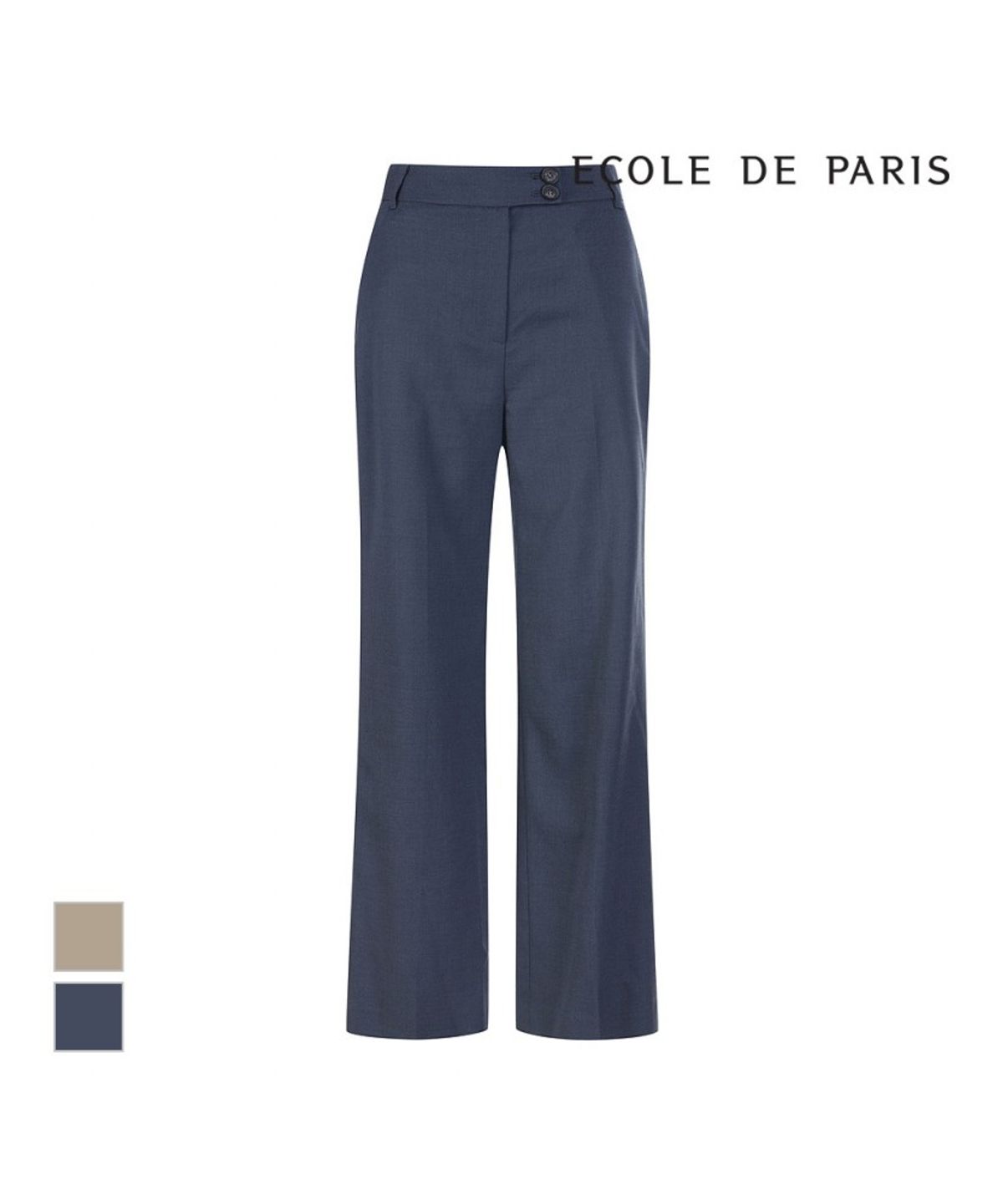 에꼴드파리(ECOLEDEPARIS) 투버튼 일자팬츠_RB39WPAM12Z