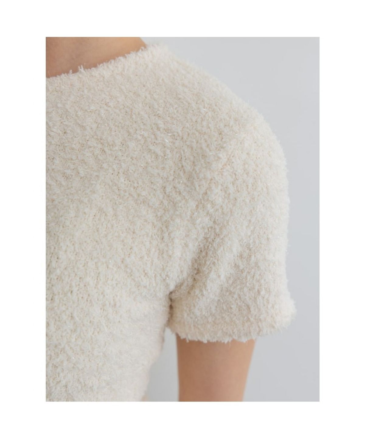 디애퍼처(THE APERTURE) Disco Knit Top  Ivory (TA5751A040)