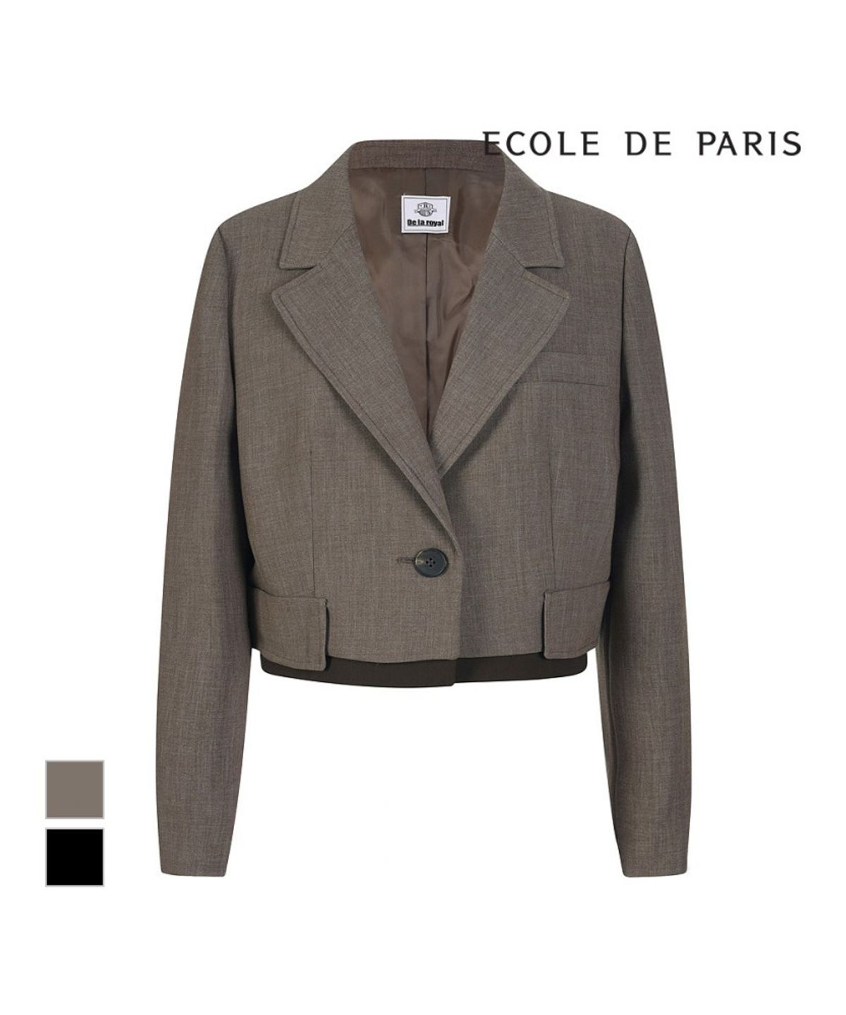 에꼴드파리(ECOLEDEPARIS) 스티치 크롭자켓_RB3XWJAM14D
