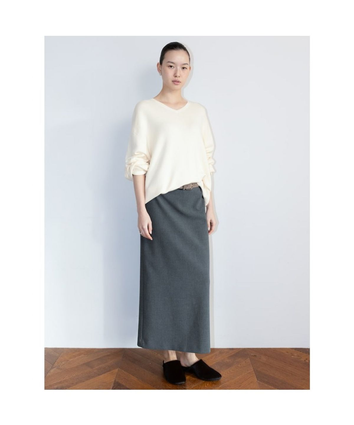 디애퍼처(THE APERTURE) Aperture Boxy Knit Top  Ivory (TA6251A040)