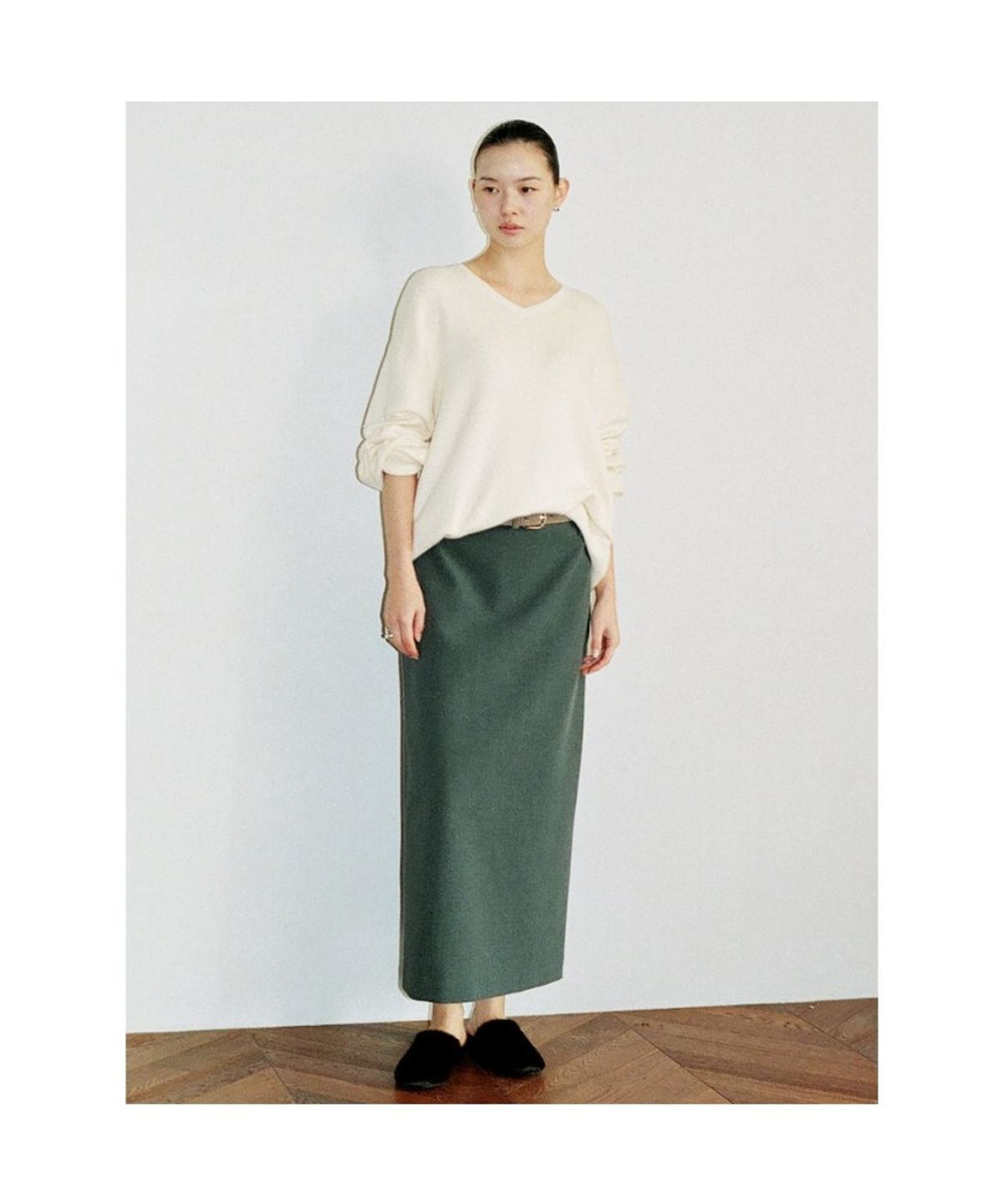 디애퍼처(THE APERTURE) Aperture Boxy Knit Top  Ivory (TA6251A040)