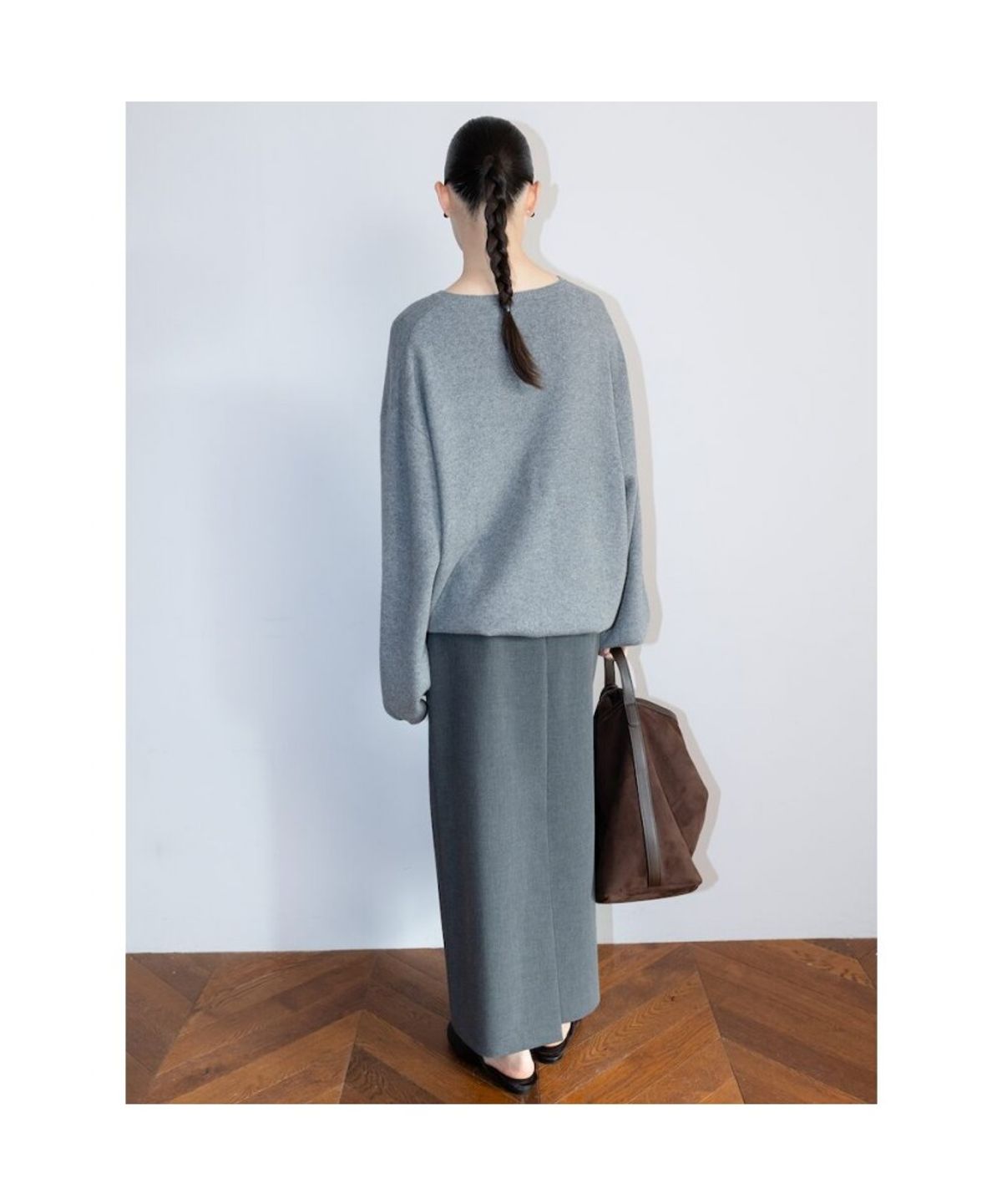 디애퍼처(THE APERTURE) Aperture Boxy Knit Top  Grey (TA6251A043)