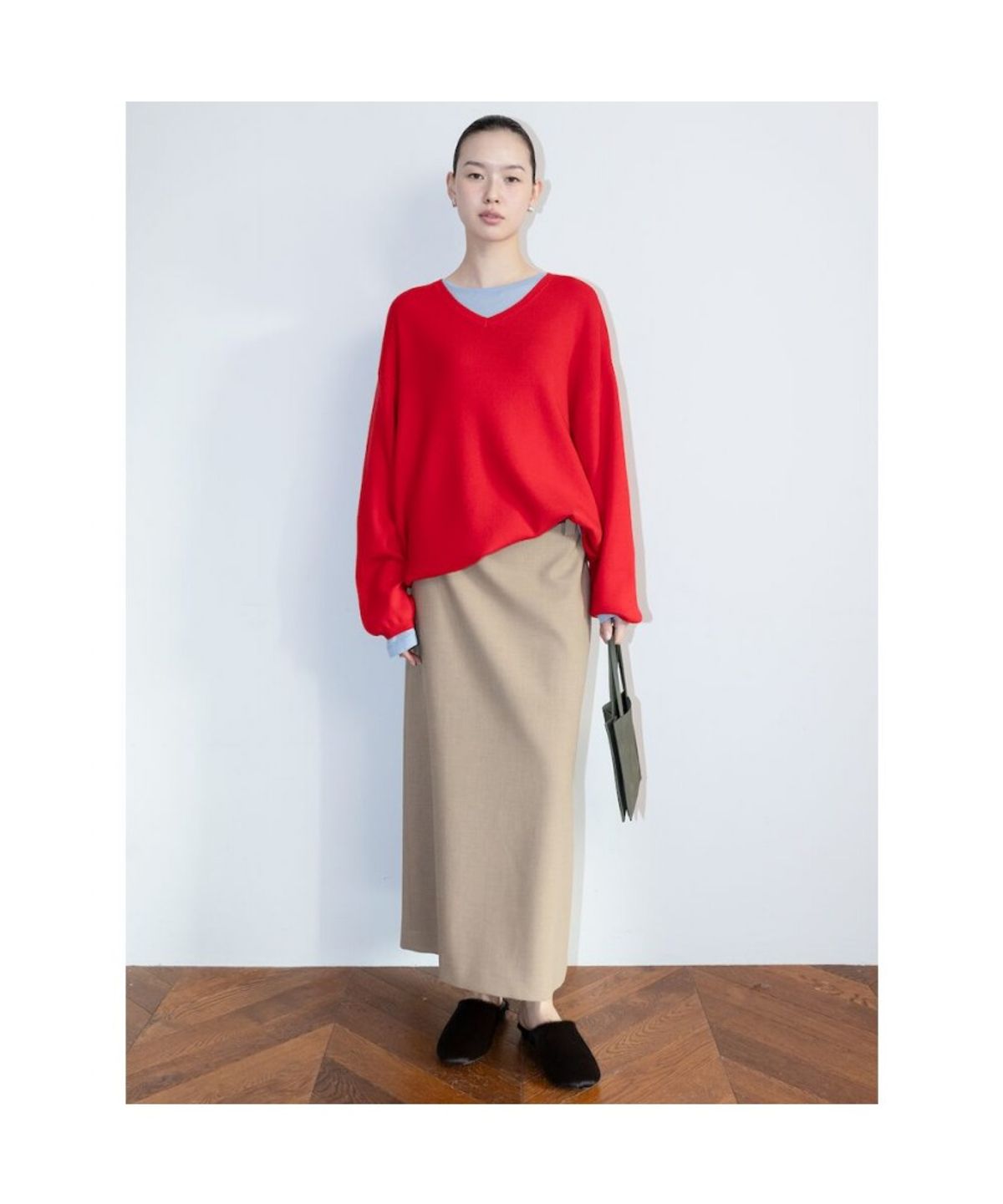 디애퍼처(THE APERTURE) Aperture Boxy Knit Top  Red (TA6251A046)