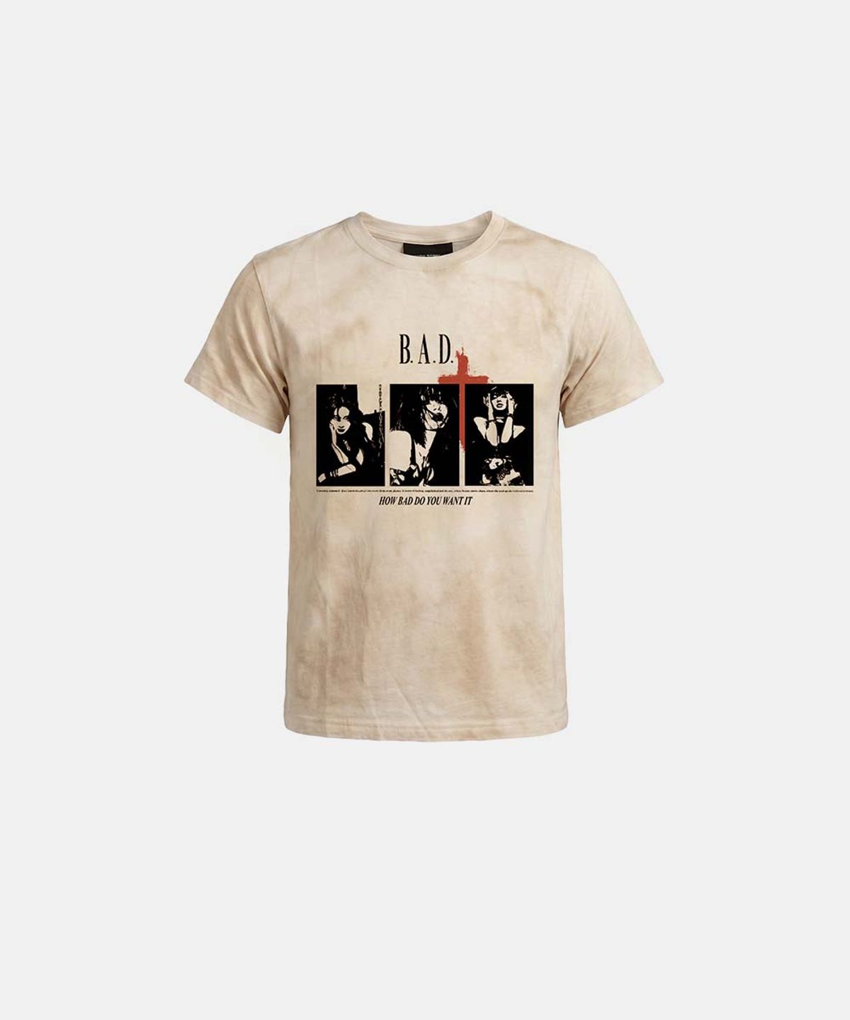 배드블러드(BADBLOOD) B.A.D. Trinity Girls Short Sleeve T-Shirt - Cream