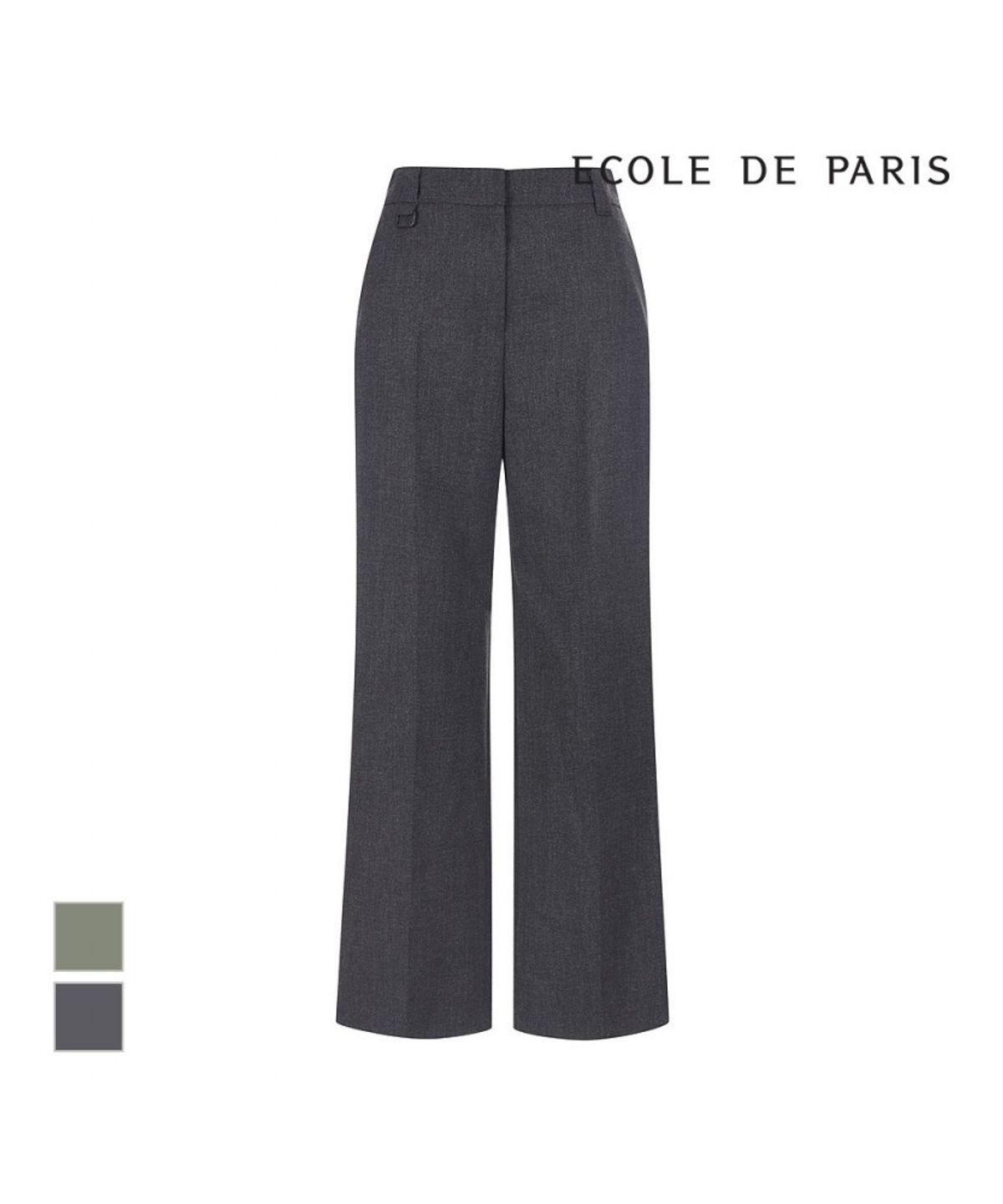 에꼴드파리(ECOLEDEPARIS) 노버튼 일자팬츠_RB3XWPAM21Z