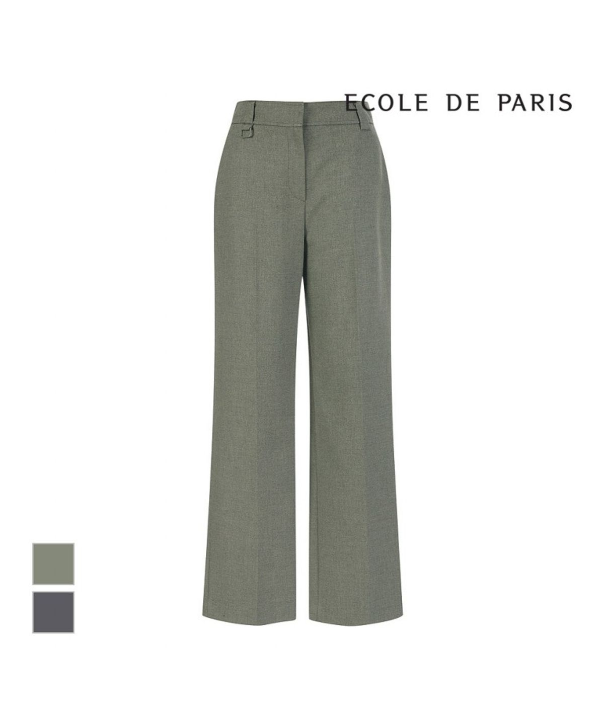 에꼴드파리(ECOLEDEPARIS) 노버튼 일자팬츠_RB3XWPAM21Z