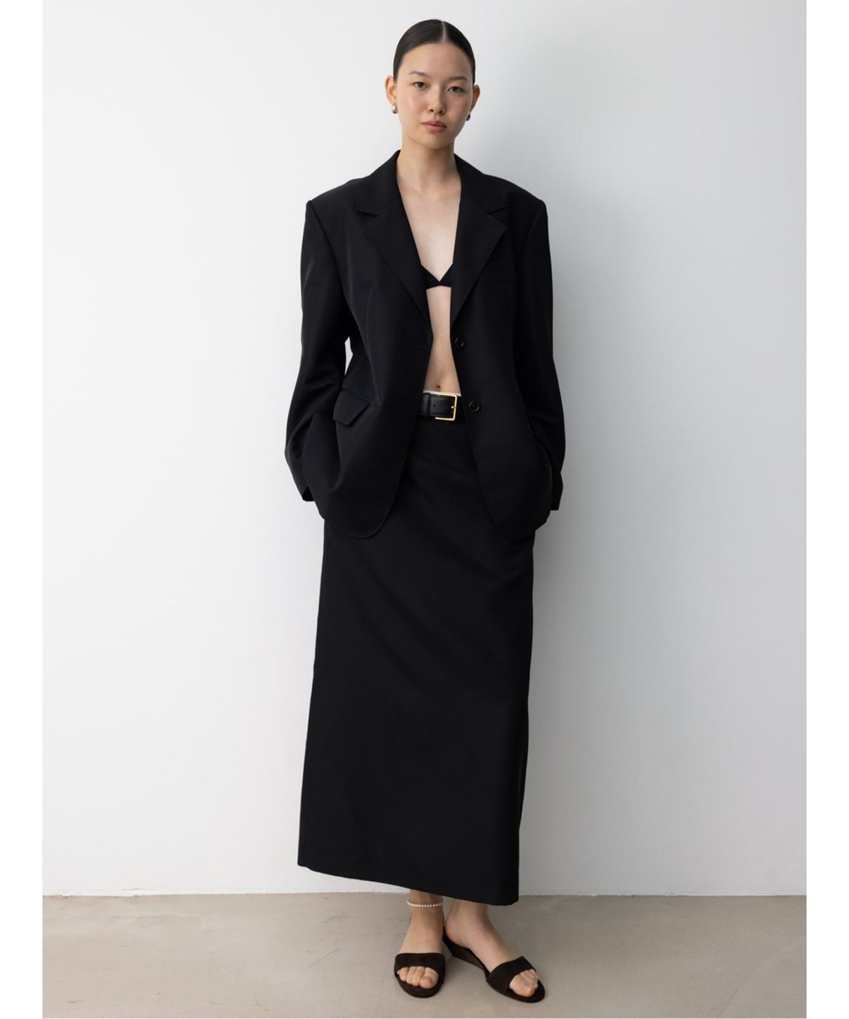 디애퍼처(THE APERTURE) 60s Daimatsu Jacket  Black (TA5711A035)