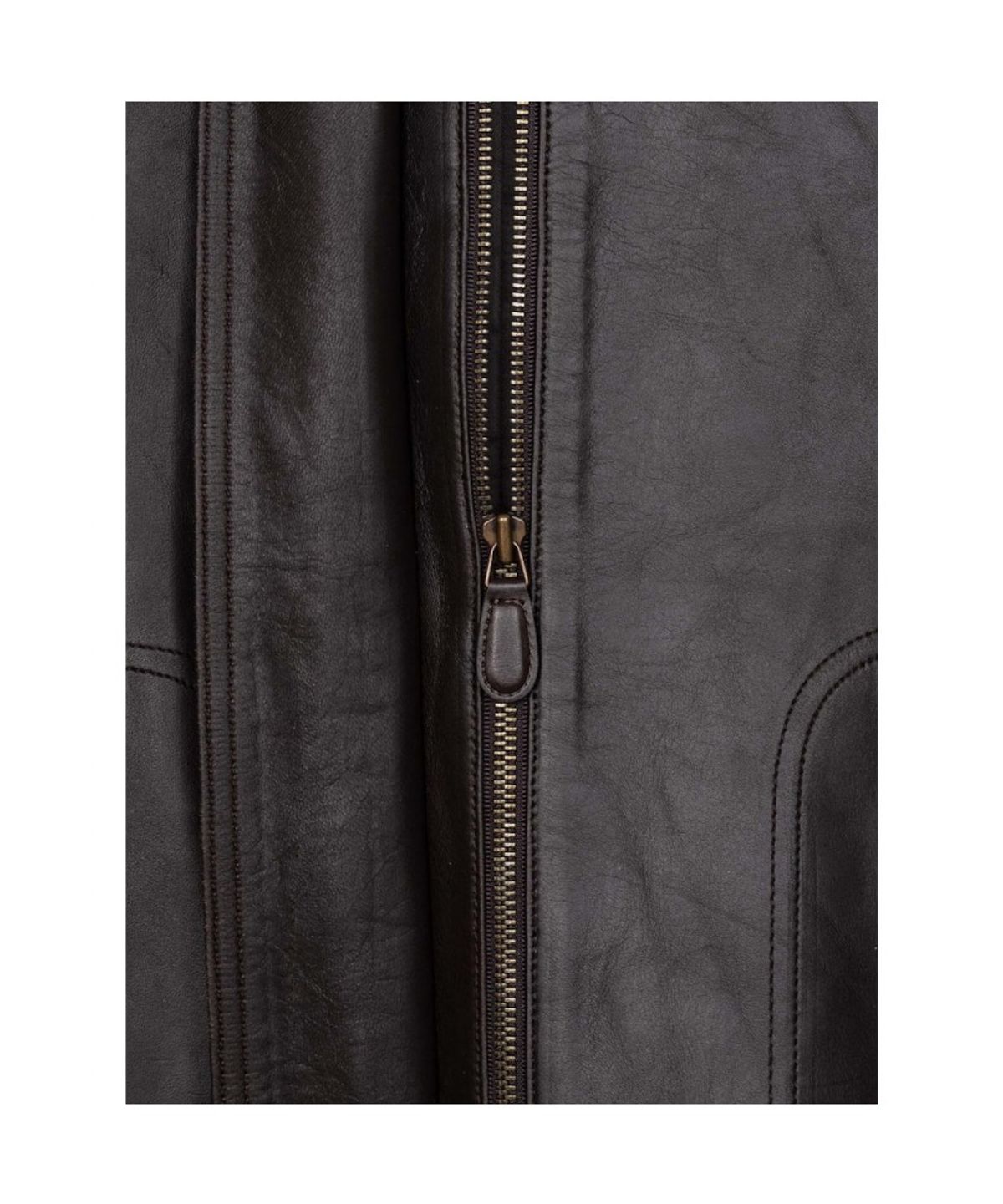 디애퍼처(THE APERTURE) Unisex Apt13 Leather Blouson  Brown (TA5711A01D)
