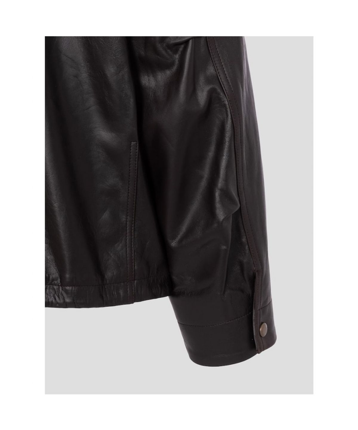 디애퍼처(THE APERTURE) Unisex Apt13 Leather Blouson  Brown (TA5711A01D)