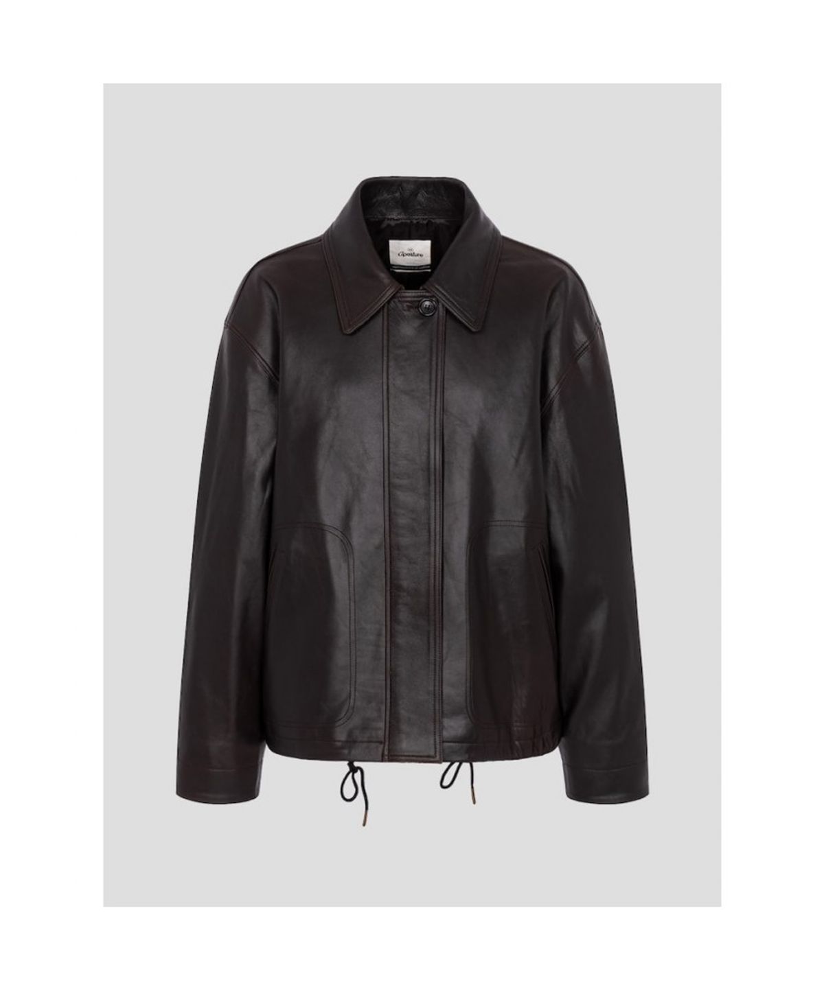 디애퍼처(THE APERTURE) Unisex Apt13 Leather Blouson  Brown (TA5711A01D)