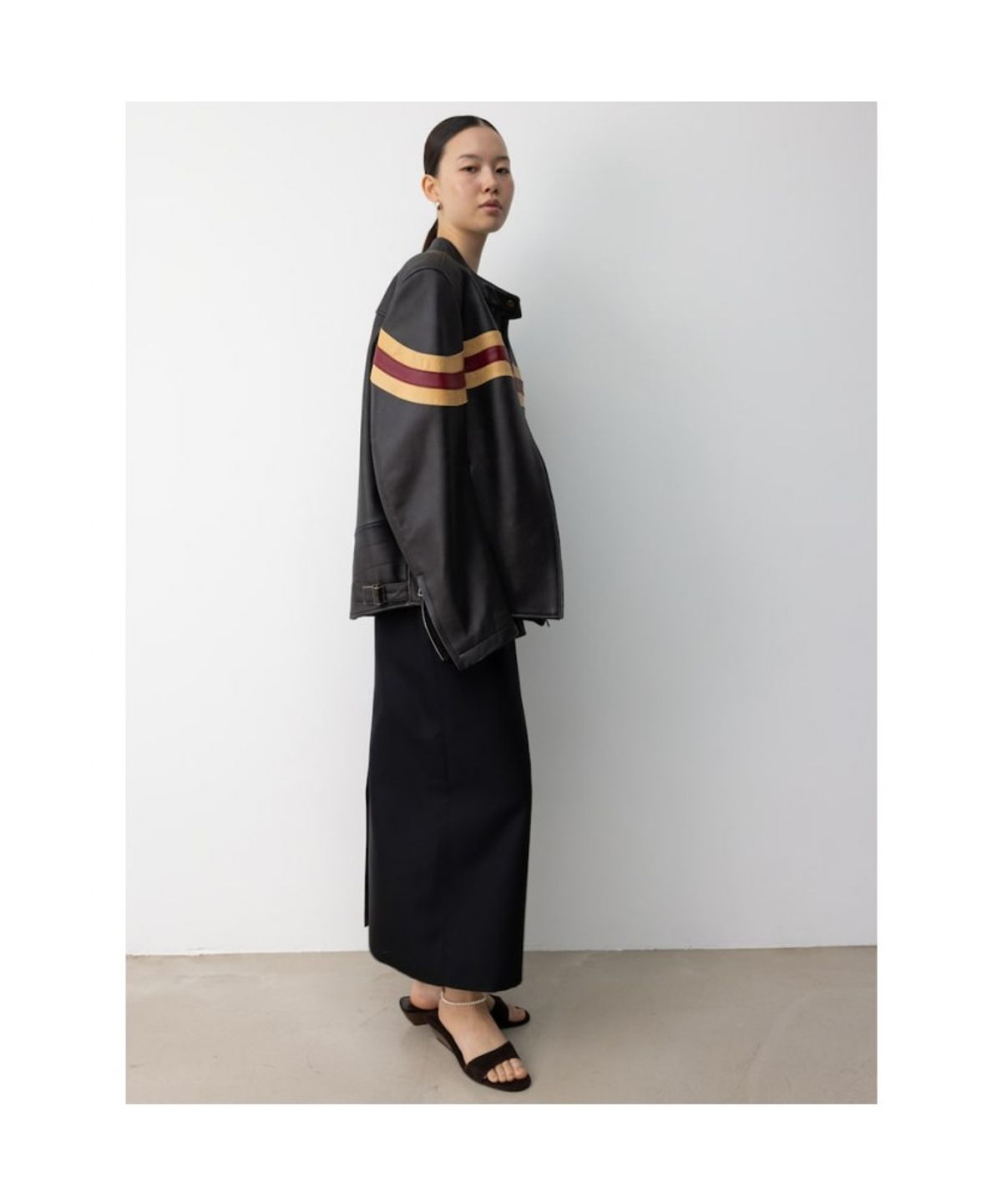 디애퍼처(THE APERTURE) 60s Biker Jacket  Black (TA5711A075)