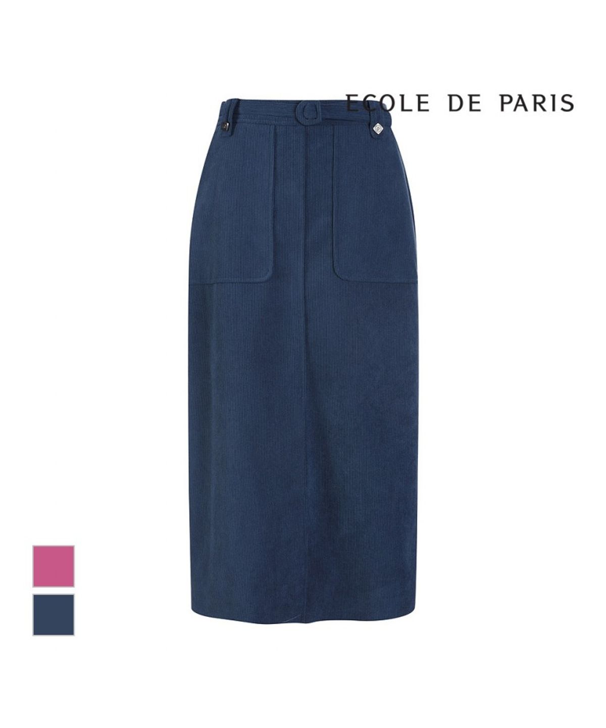 에꼴드파리(ECOLEDEPARIS) 코듀로이 H라인 스커트_RB3XWSAM07A