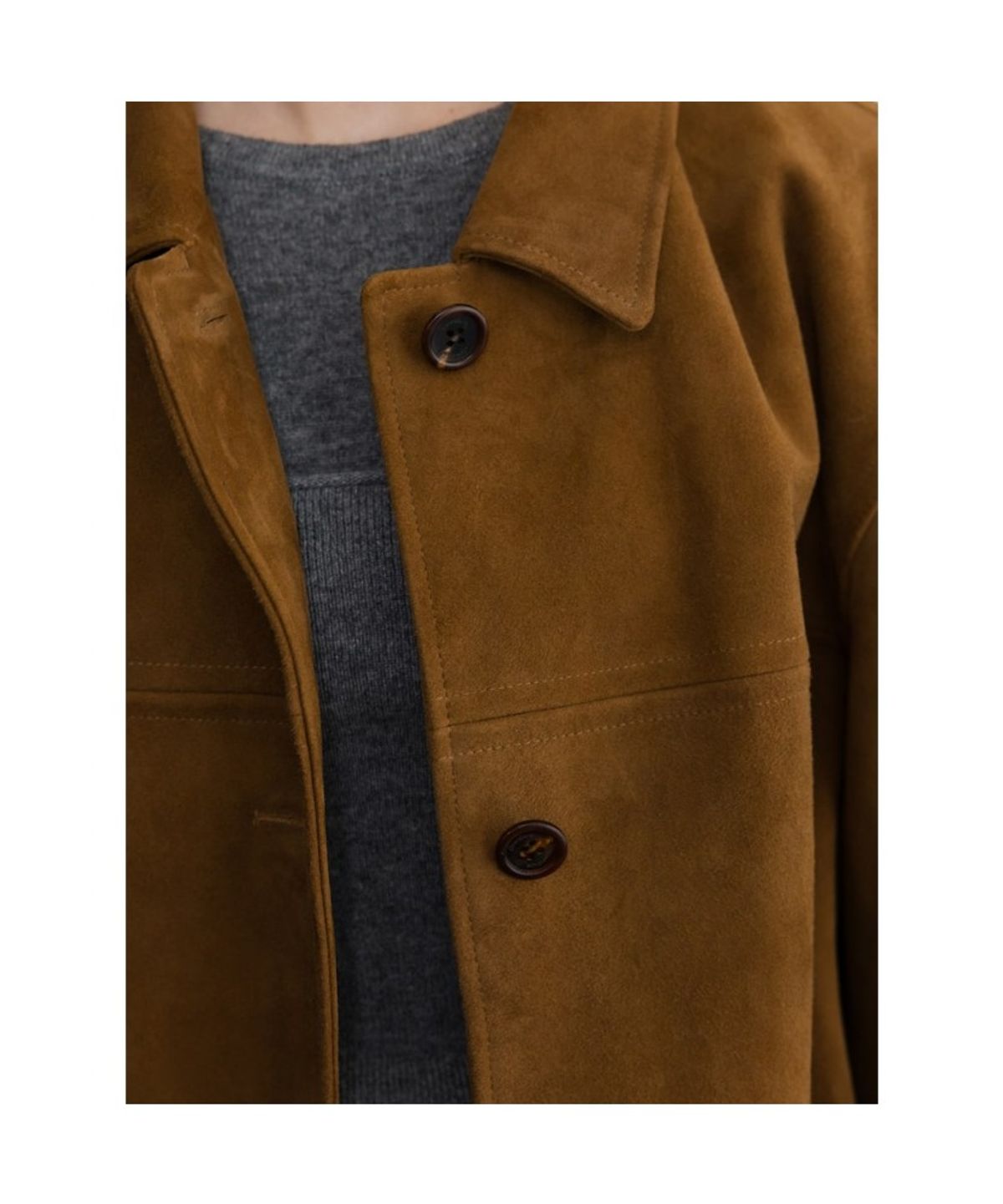 디애퍼처(THE APERTURE) 60s Chamois Jacket  Yellowish Brown (TA5711A09B)