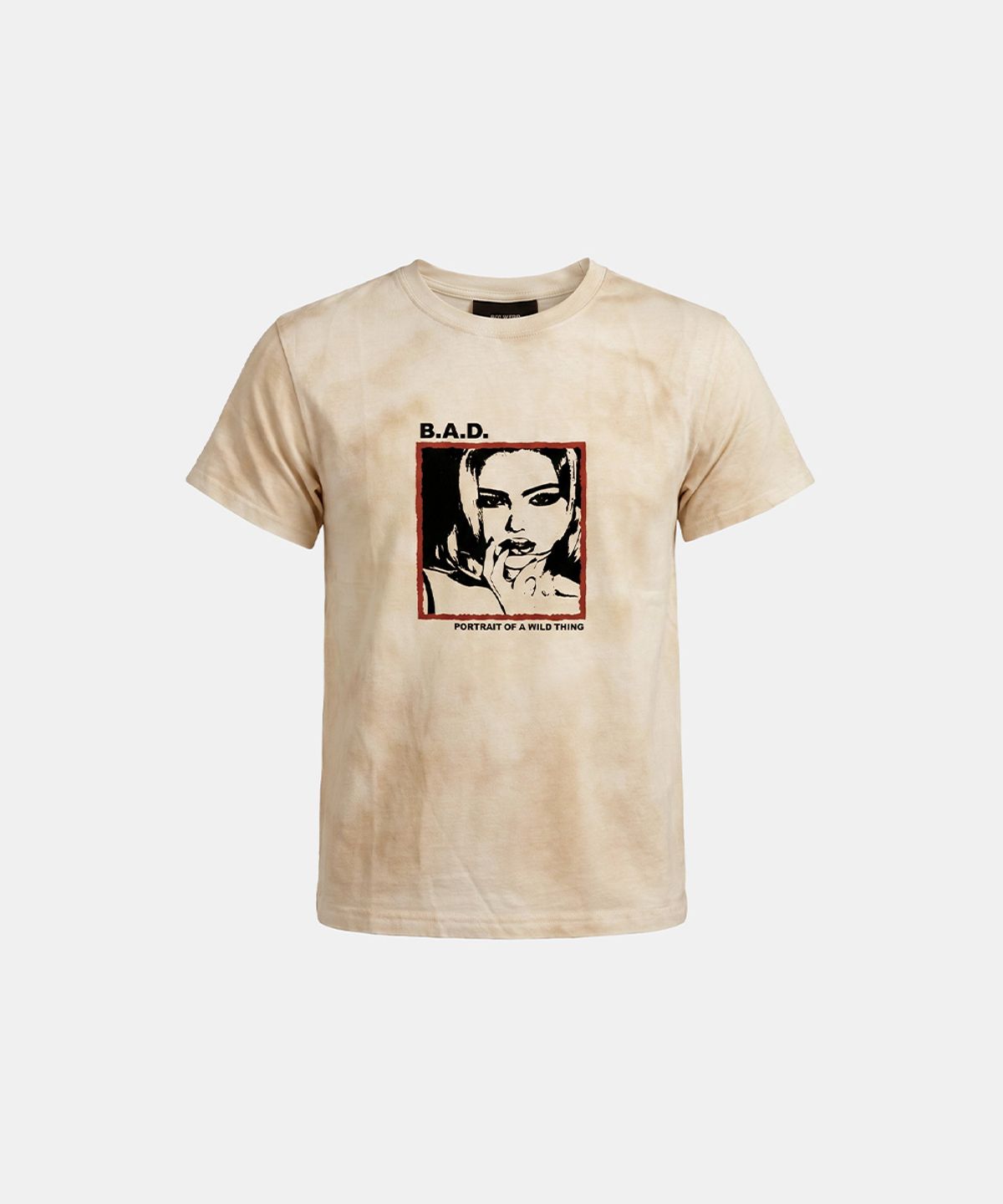 배드블러드(BADBLOOD) B.A.D. Frame Gals Short Sleeve T-Shirt - Cream