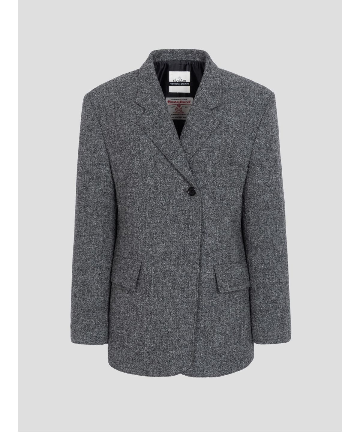 디애퍼처(THE APERTURE) Harris Grandfather Jacket  Grey (TA5X11A023)