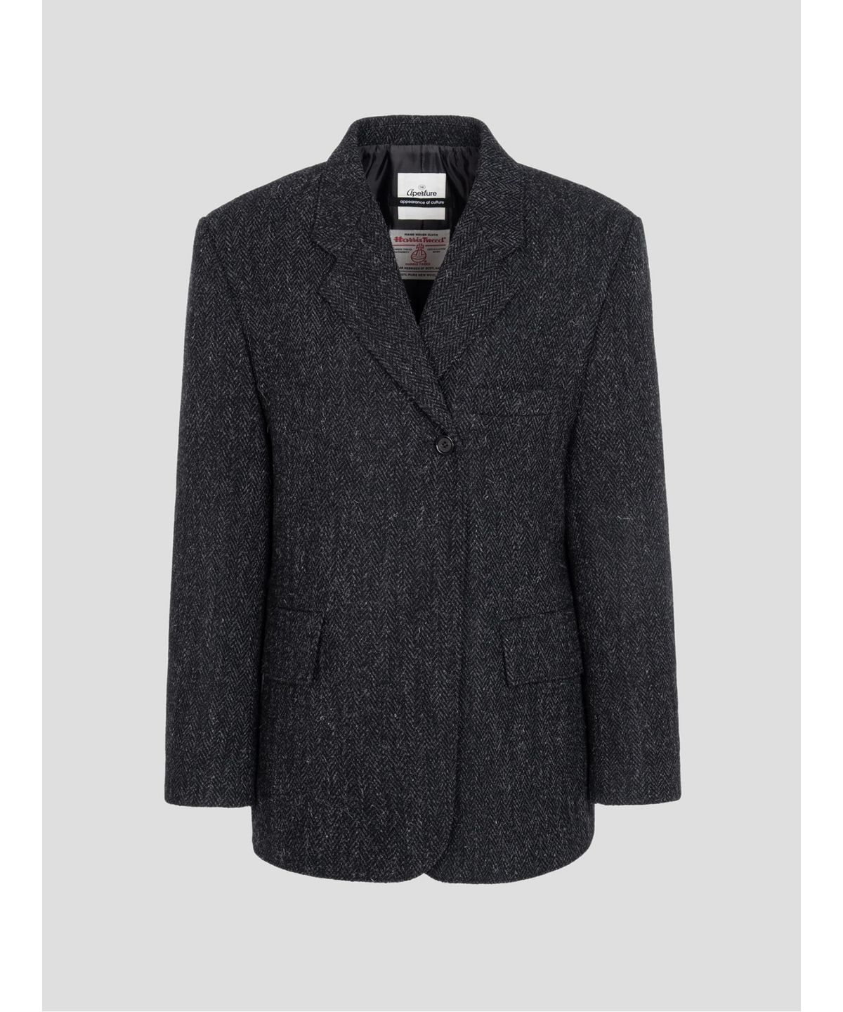디애퍼처(THE APERTURE) Harris Grandfather Jacket  Ash (TA5X11A024)