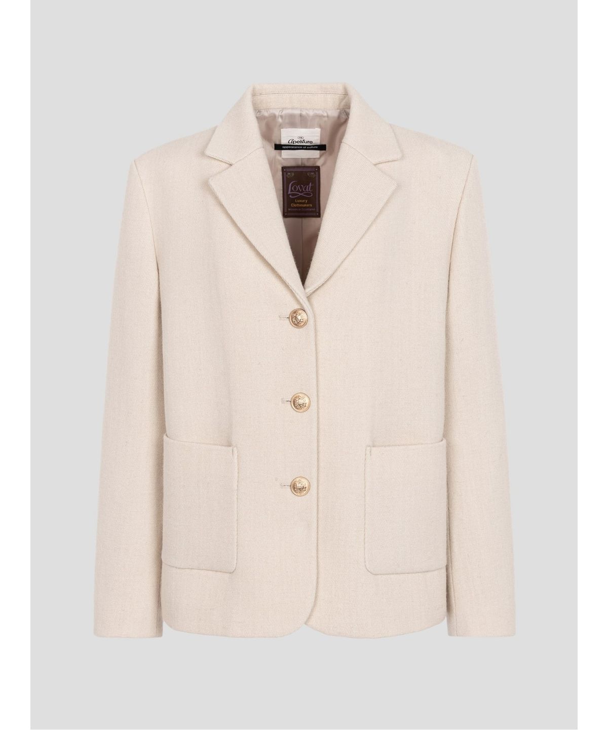 디애퍼처(THE APERTURE) Lovat Tweed Jacket  Ivory (TA5X11A030)