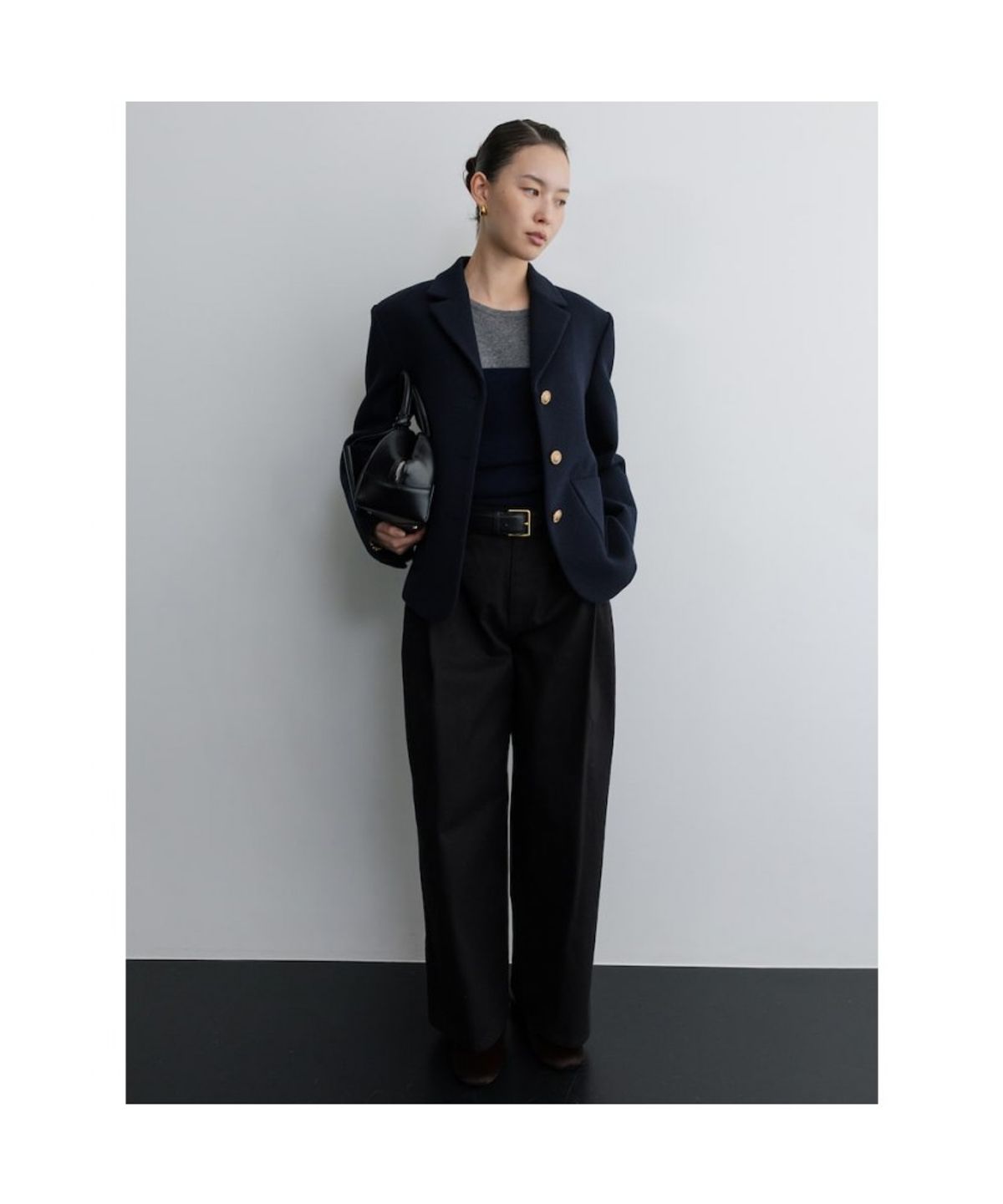 디애퍼처(THE APERTURE) Lovat Tweed Jacket  Navy (TA5X11A03R)