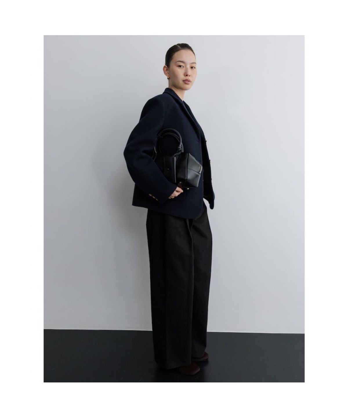 디애퍼처(THE APERTURE) Lovat Tweed Jacket  Navy (TA5X11A03R)