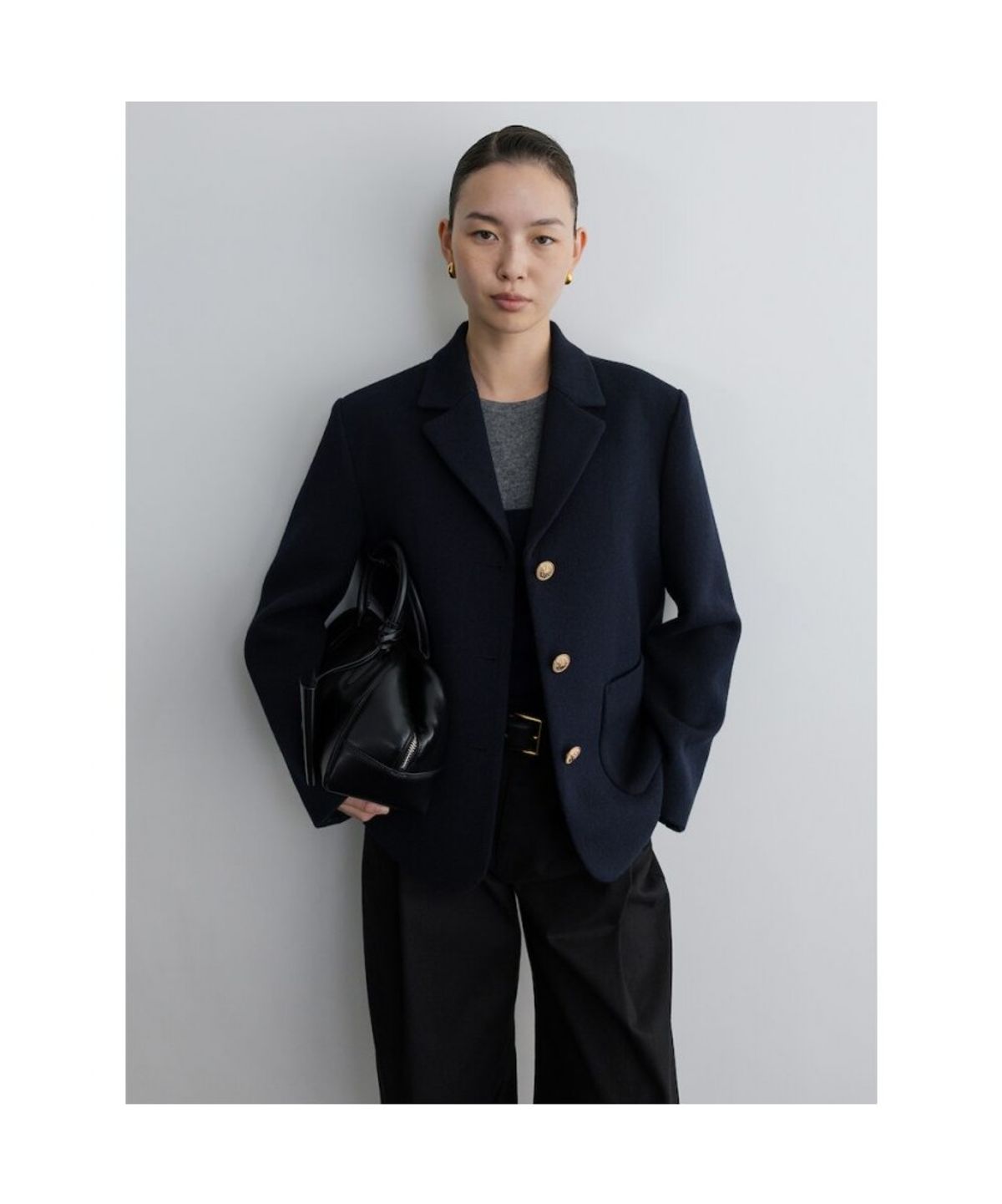 디애퍼처(THE APERTURE) Lovat Tweed Jacket  Navy (TA5X11A03R)