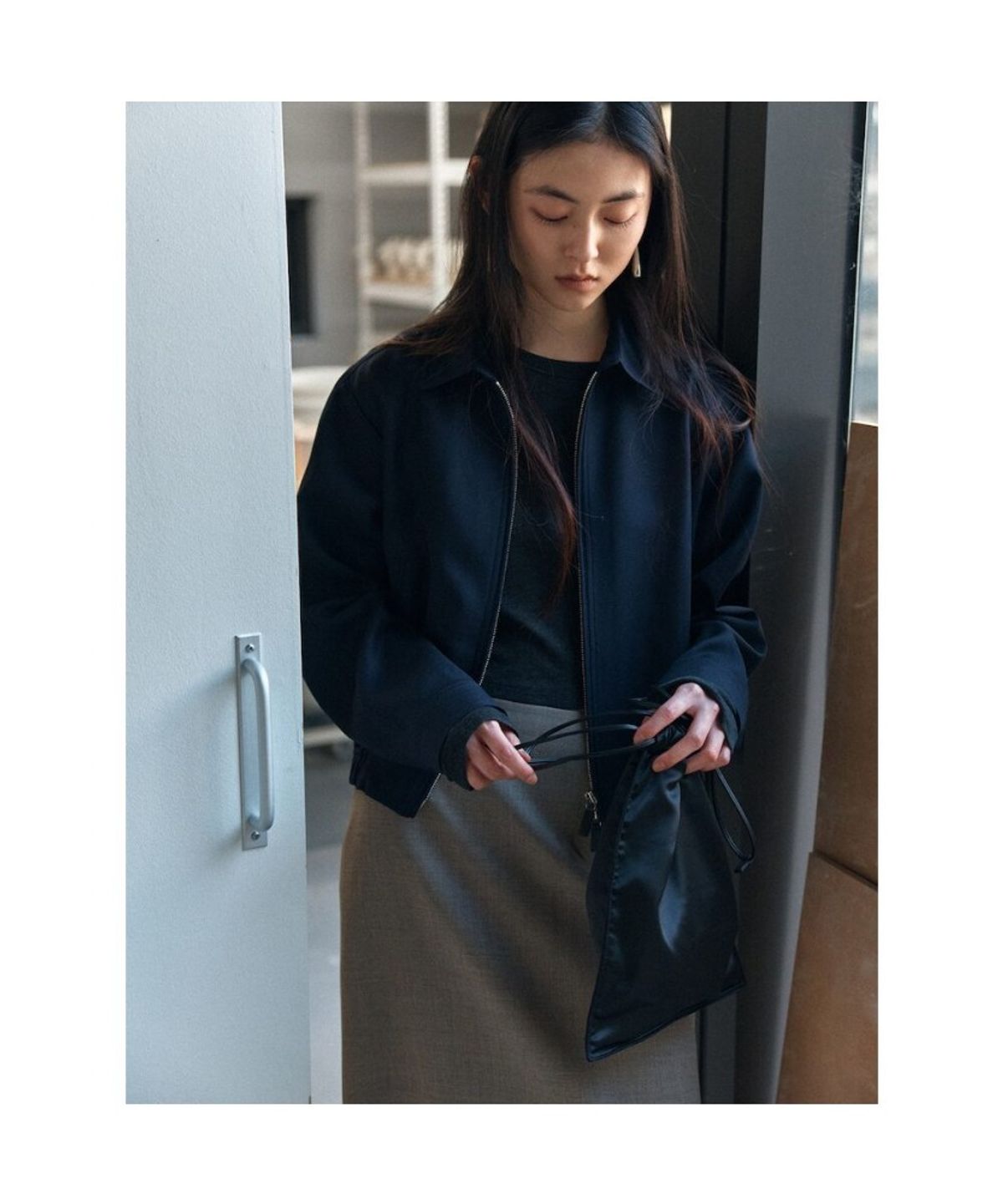 디애퍼처(THE APERTURE) FlapperSP Blouson  Navy (TA6211A05R)