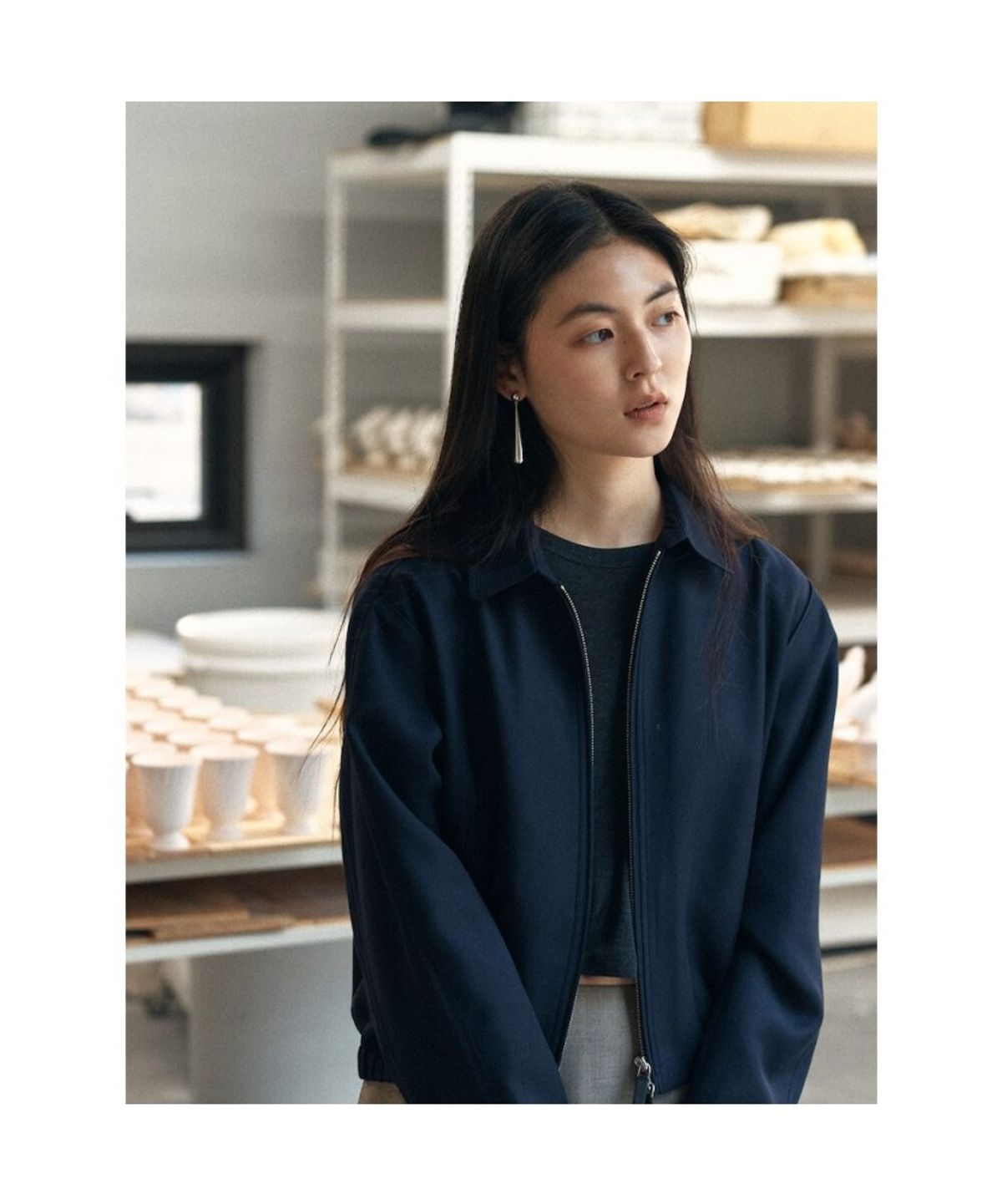 디애퍼처(THE APERTURE) FlapperSP Blouson  Navy (TA6211A05R)