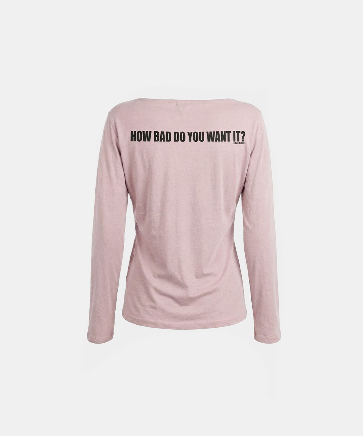 배드블러드(BADBLOOD) DO YOU WANT IT Boat Neck T-Shirt - Pink