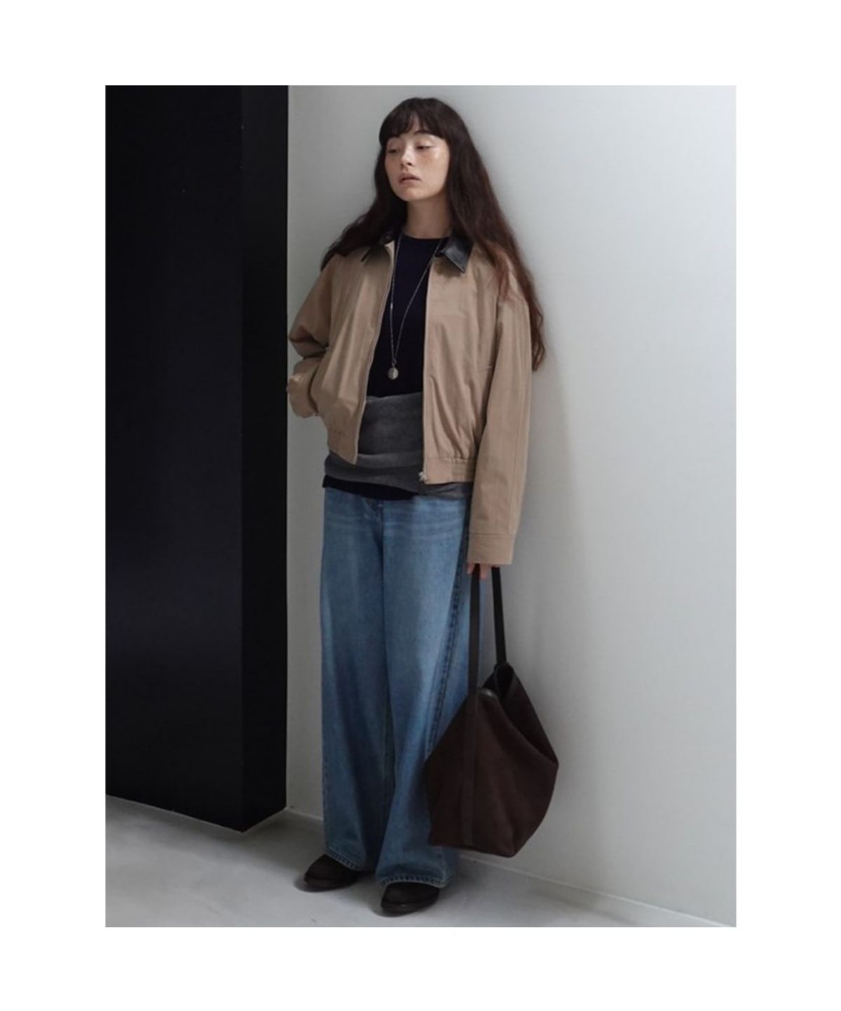 디애퍼처(THE APERTURE) Unisex Potter Blouson  Beige (TA5X39A02A)
