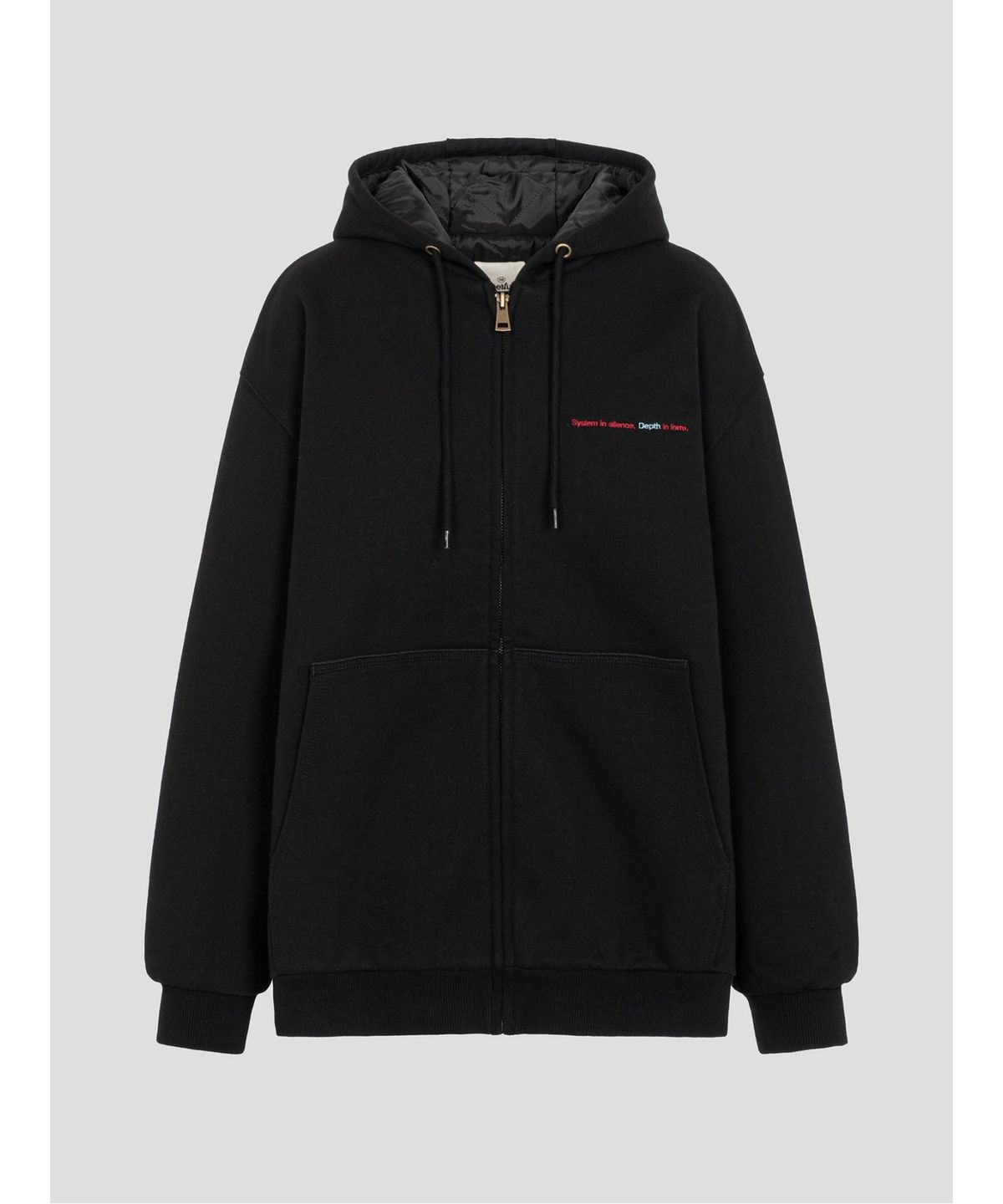 디애퍼처(THE APERTURE) Unisex Boxy Hoodie Jumper  Black (TA5X39A085)