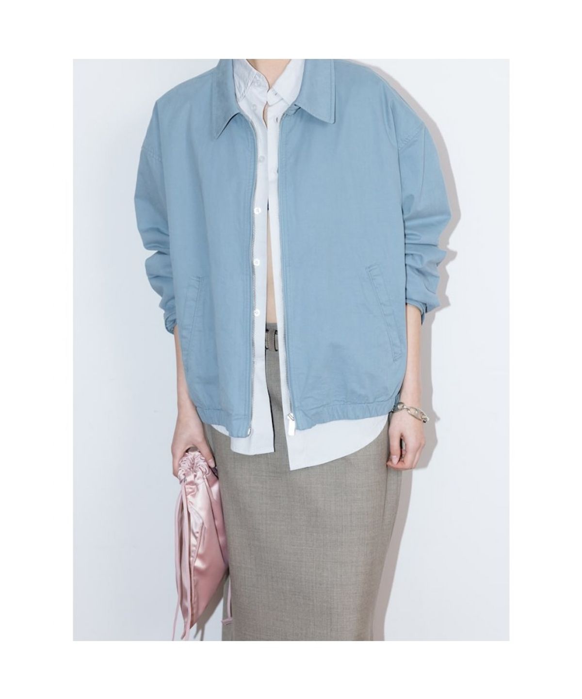 디애퍼처(THE APERTURE) FlapperHarper Blouson  Sky Blue (TA6239A01Q)
