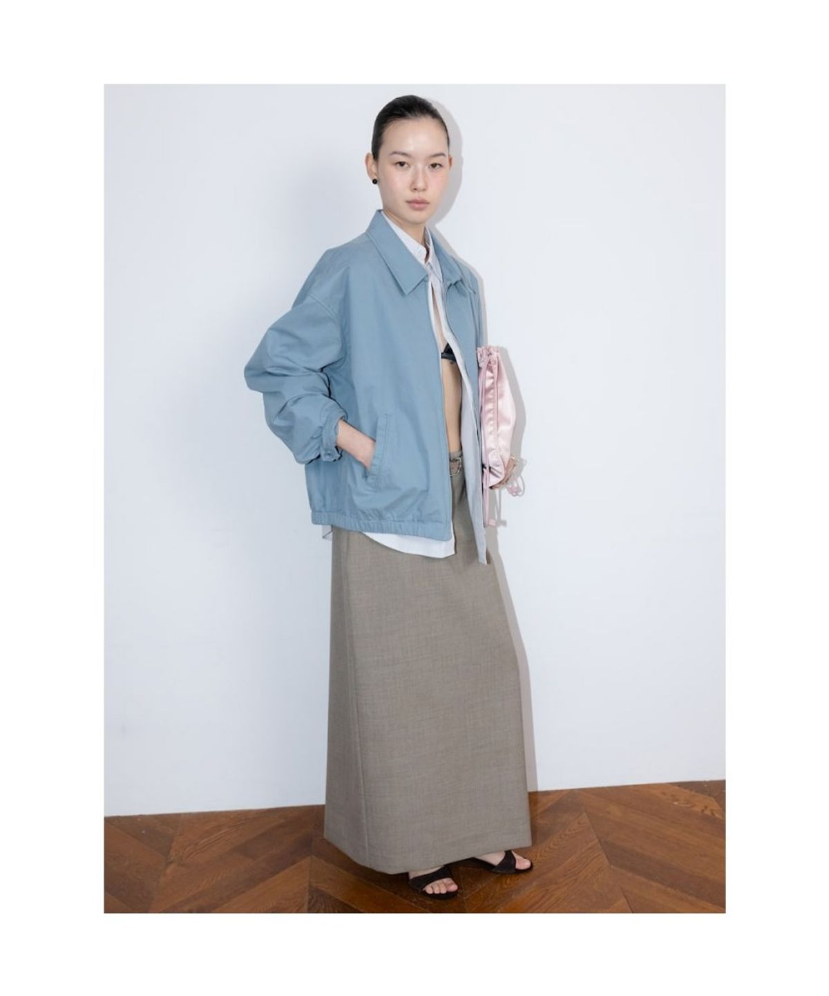 디애퍼처(THE APERTURE) FlapperHarper Blouson  Sky Blue (TA6239A01Q)