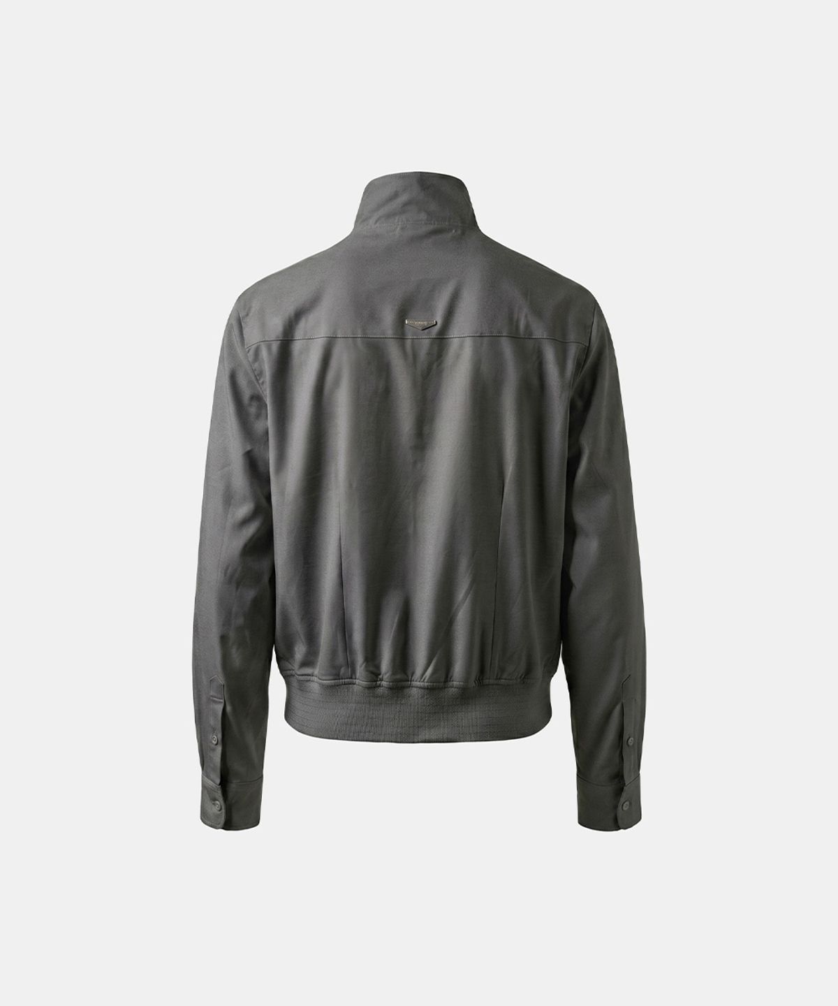 배드블러드(BADBLOOD) Contour High-Neck Lightweight Bomber Shacket- Gray