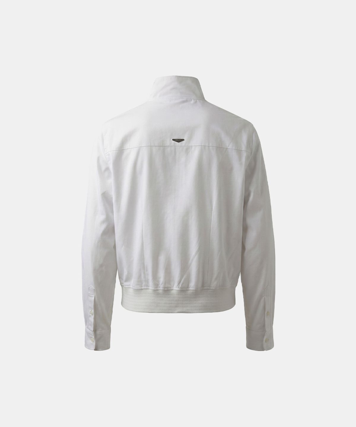 배드블러드(BADBLOOD) Contour High-Neck Lightweight Bomber Shacket - White