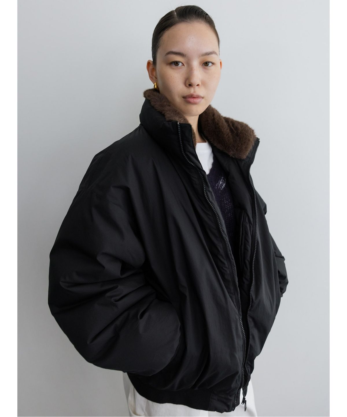 디애퍼처(THE APERTURE) Unisex P2 Puffer Jacket  Black (TA6139A085)