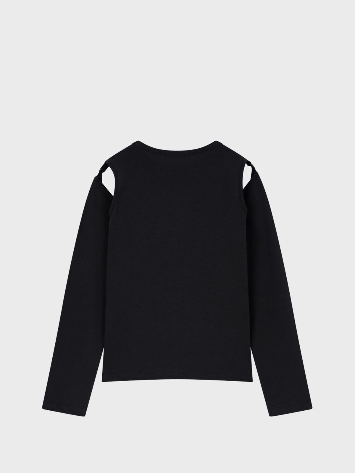 비수스(VISUS) Hole Sleeve Top_Black