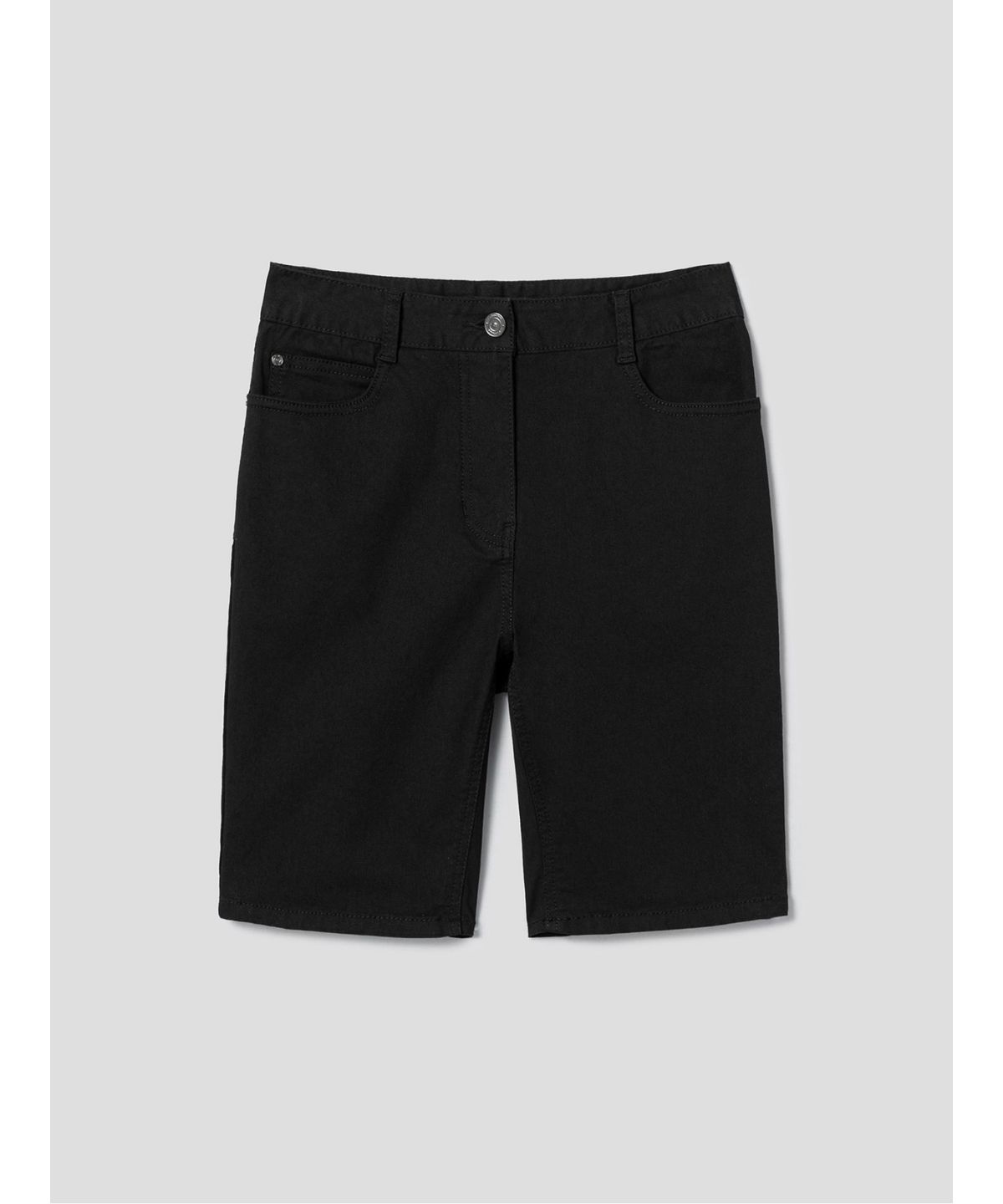 디애퍼처(THE APERTURE) Biker Denim Shorts  Black (TA5725A025)