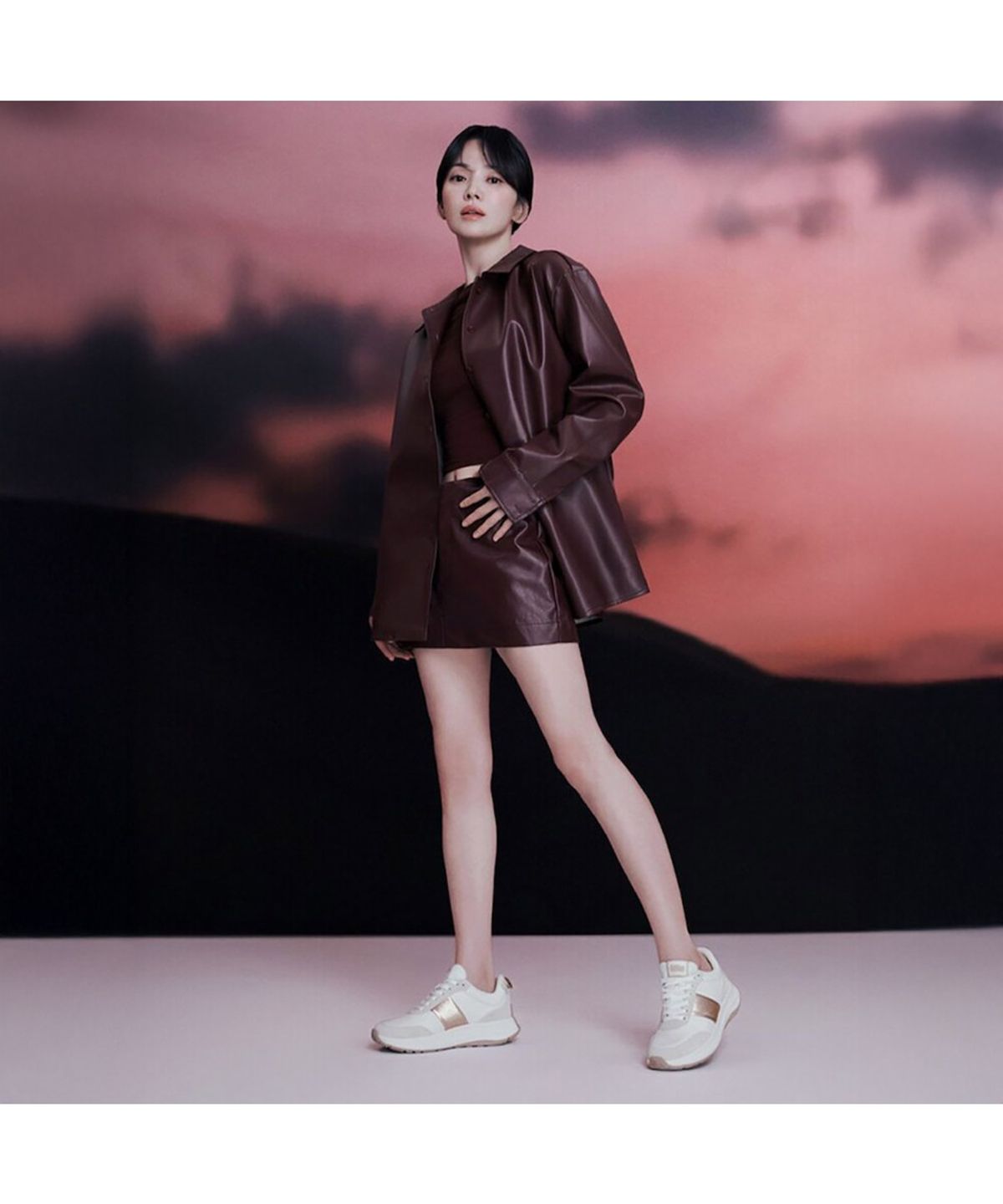핏플랍(FITFLOP) [F모드] 여성 스팽글 스웨이드/레더 플랫폼 스니커즈  어반 화이트/클래식 베이지 (FT59K2N031)